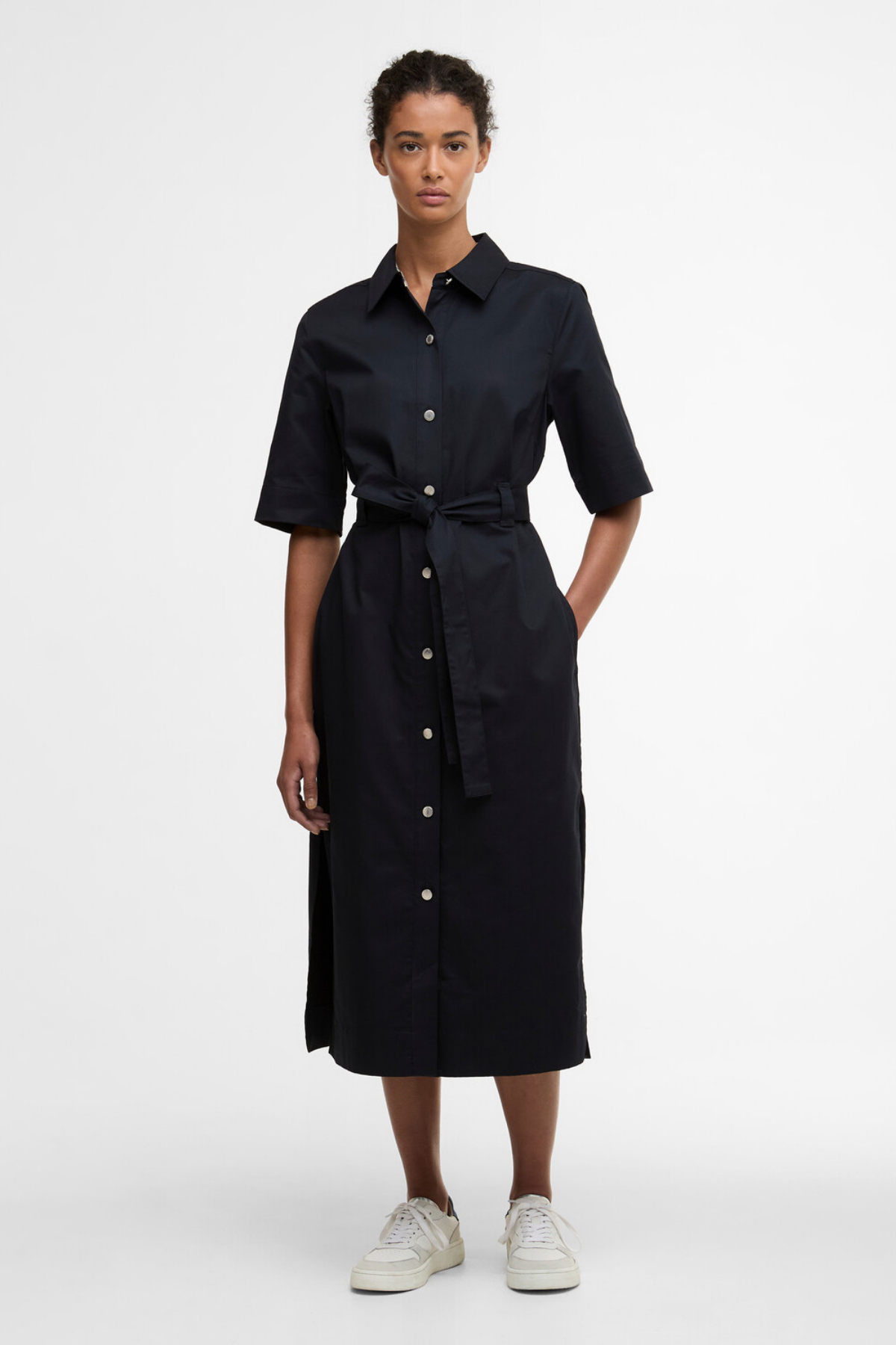 Barbour Sloane Midi Elbise NY99 Dark Navy