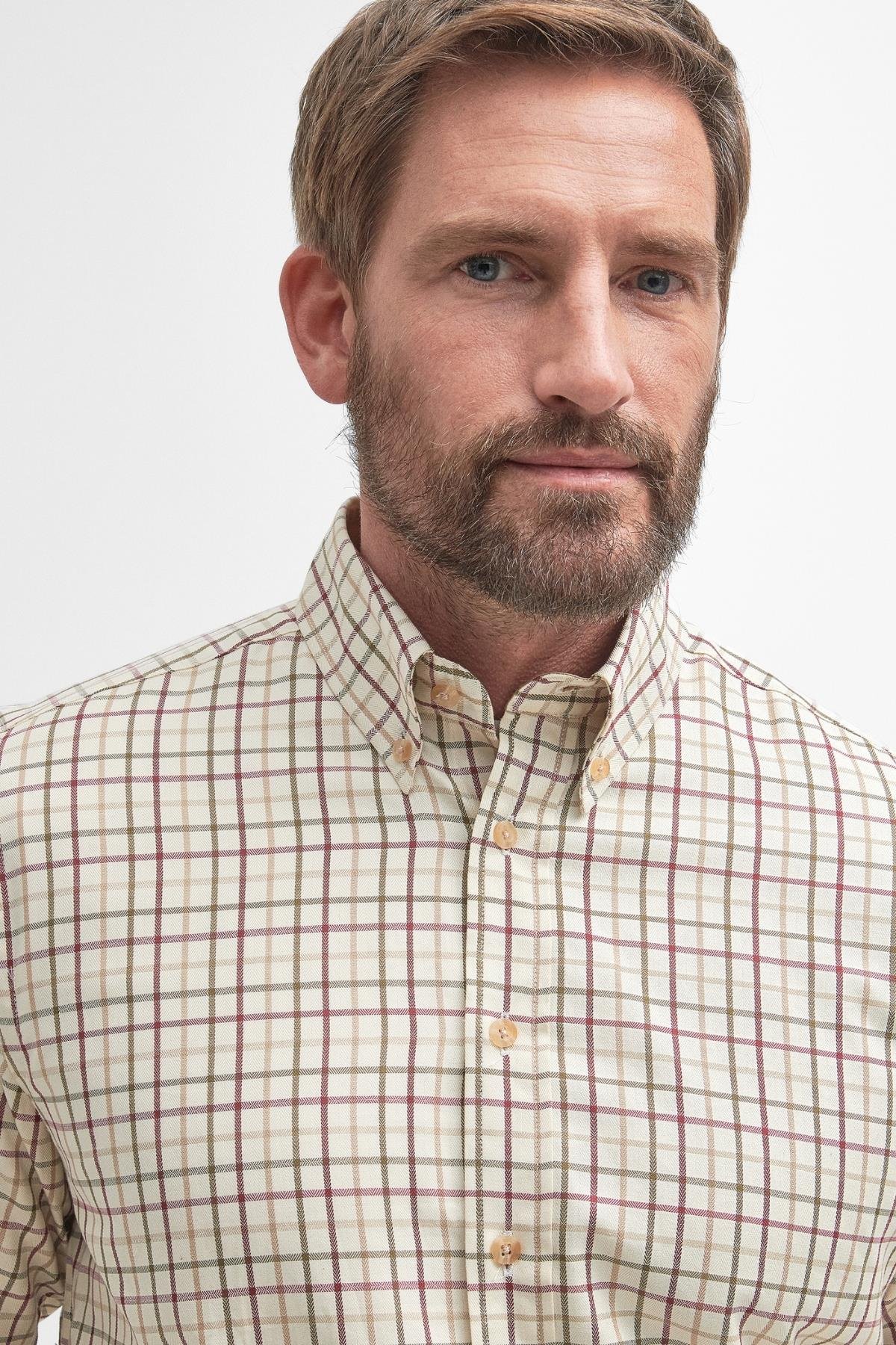 Barbour Sporting Tattersall Regular Gömlek RE51 Red/Khaki