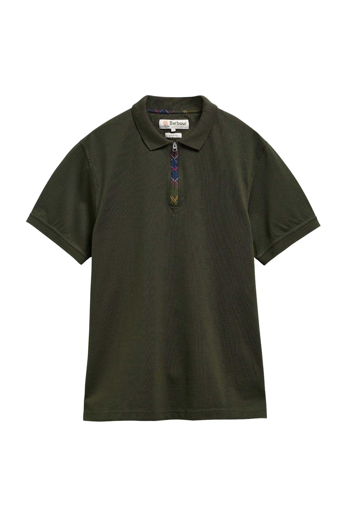 Barbour Stately Zip Polo Yaka GN13 Sage