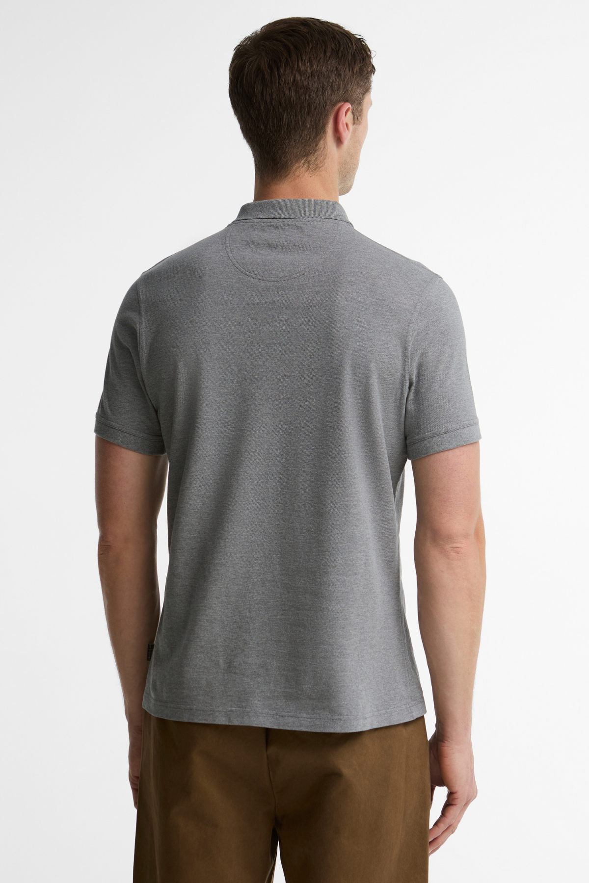 Barbour Stately Zip Polo Yaka GY97 Pewter
