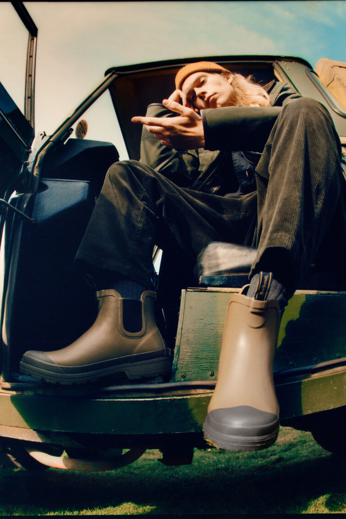 Barbour Storm Chelsea Yağmur Botu Olive