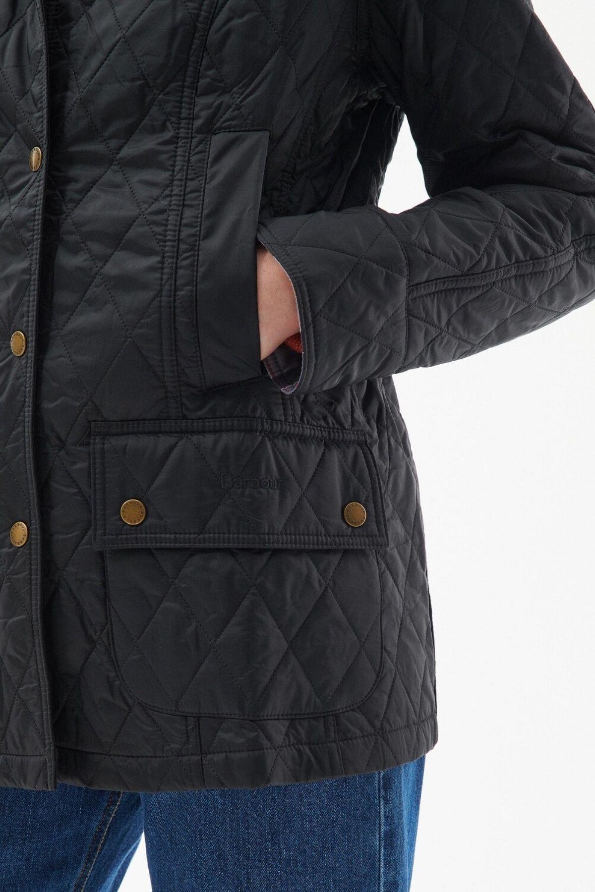 Barbour Summer Beadnell Kapitone Ceket BK91 Black