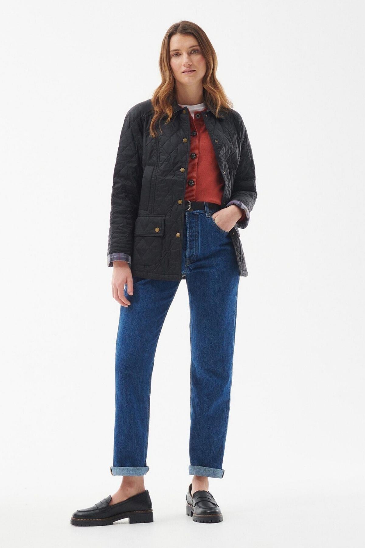 Barbour Summer Beadnell Kapitone Ceket BK91 Black