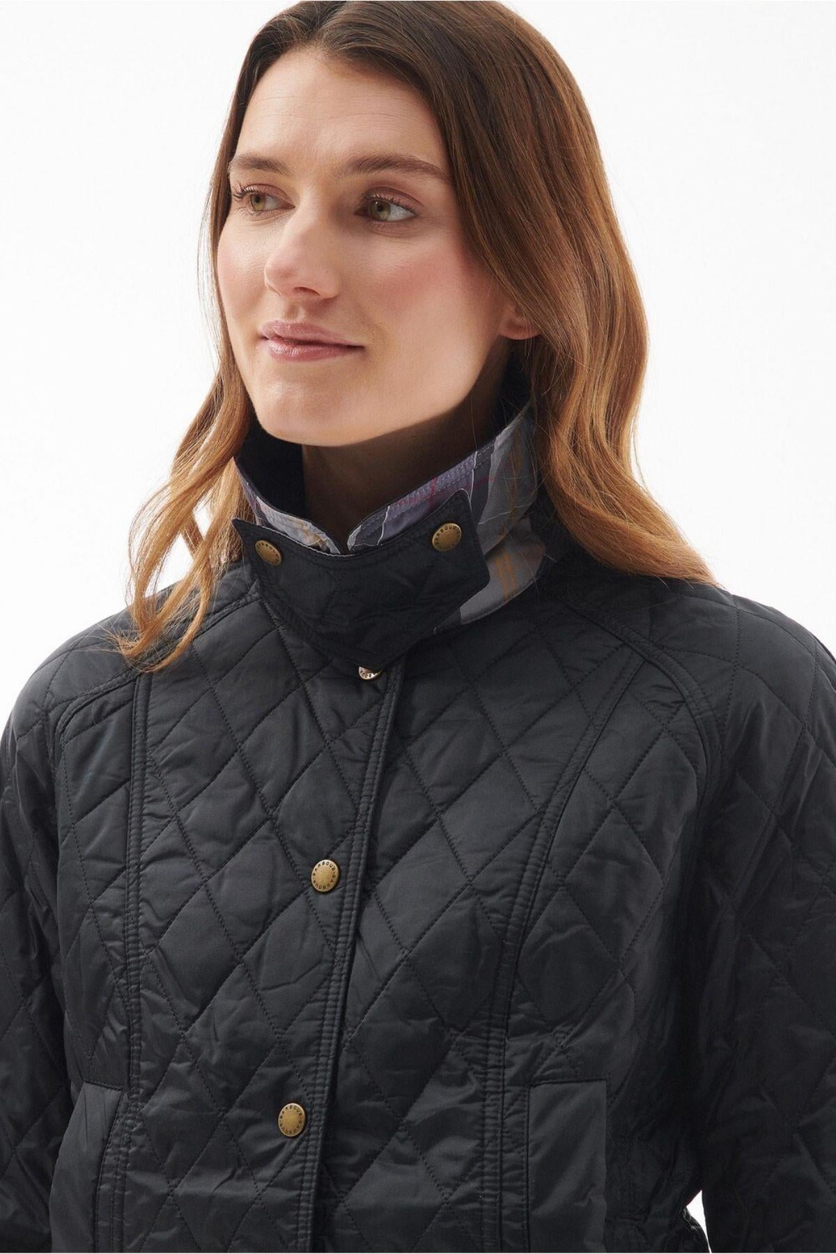 Barbour Summer Beadnell Kapitone Ceket BK91 Black
