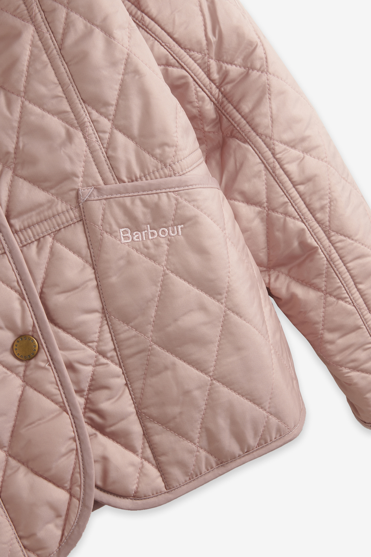 Barbour Summer Liddesdale Kız Çocuk Kapitone Ceket PI37 Gardenia-Gardenia