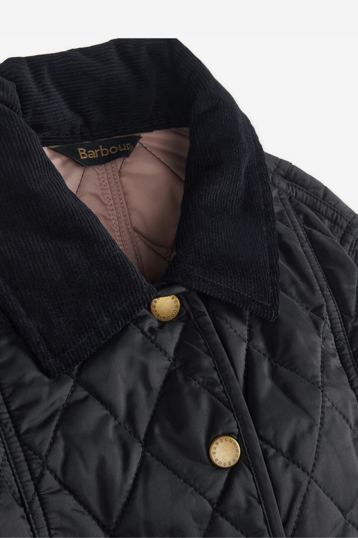 Barbour Summer Liddesdale Kız Kapitone Ceket BK71 Black/Gardenia