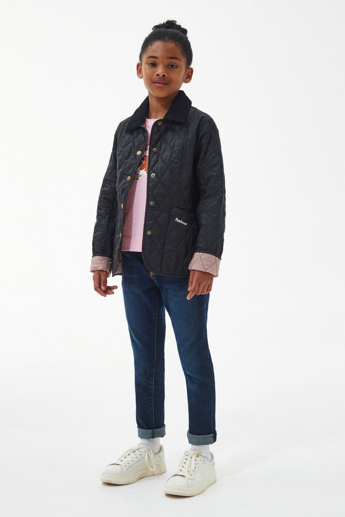 Barbour Summer Liddesdale Kız Kapitone Ceket BK71 Black Gardenia