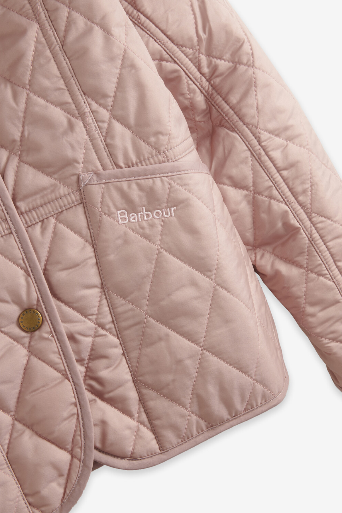 Barbour Summer Liddesdale Kız Kapitone Ceket PI37 Gardenia/Gardenia