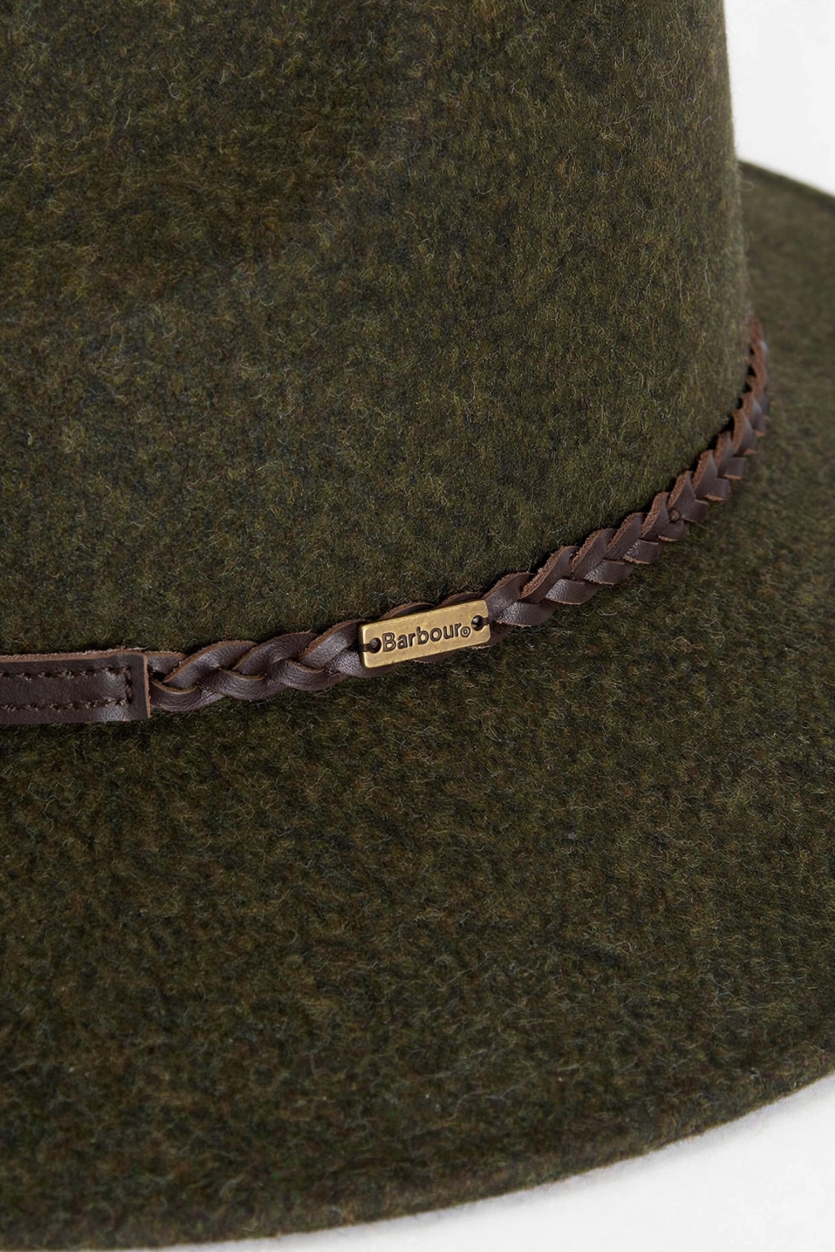 Barbour Tack Fedora Şapka OL35 Olive Melange