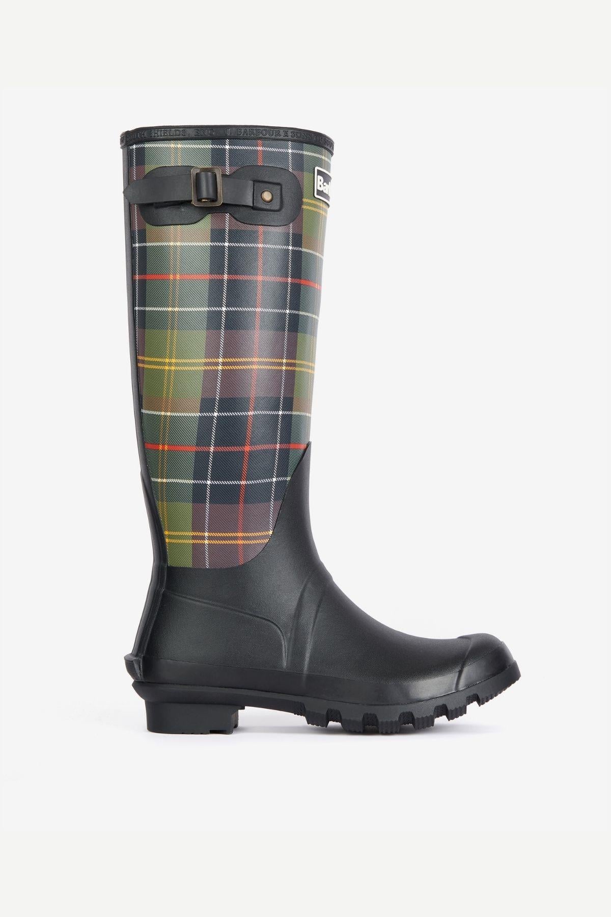 Barbour Tartan Bede Çizme BK11 Black/Classic Tartan