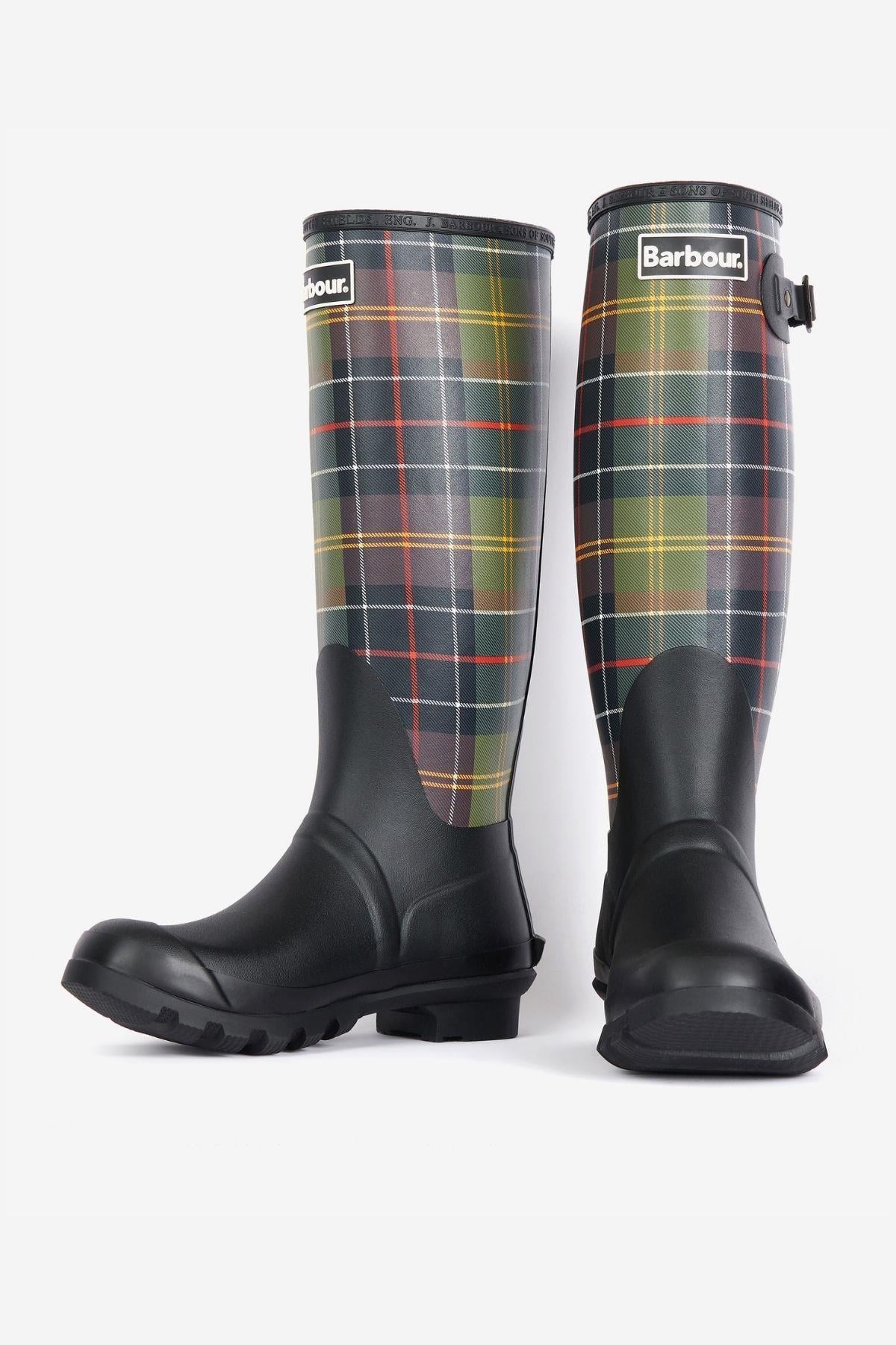 Barbour Tartan Bede Çizme BK11 Black/Classic Tartan