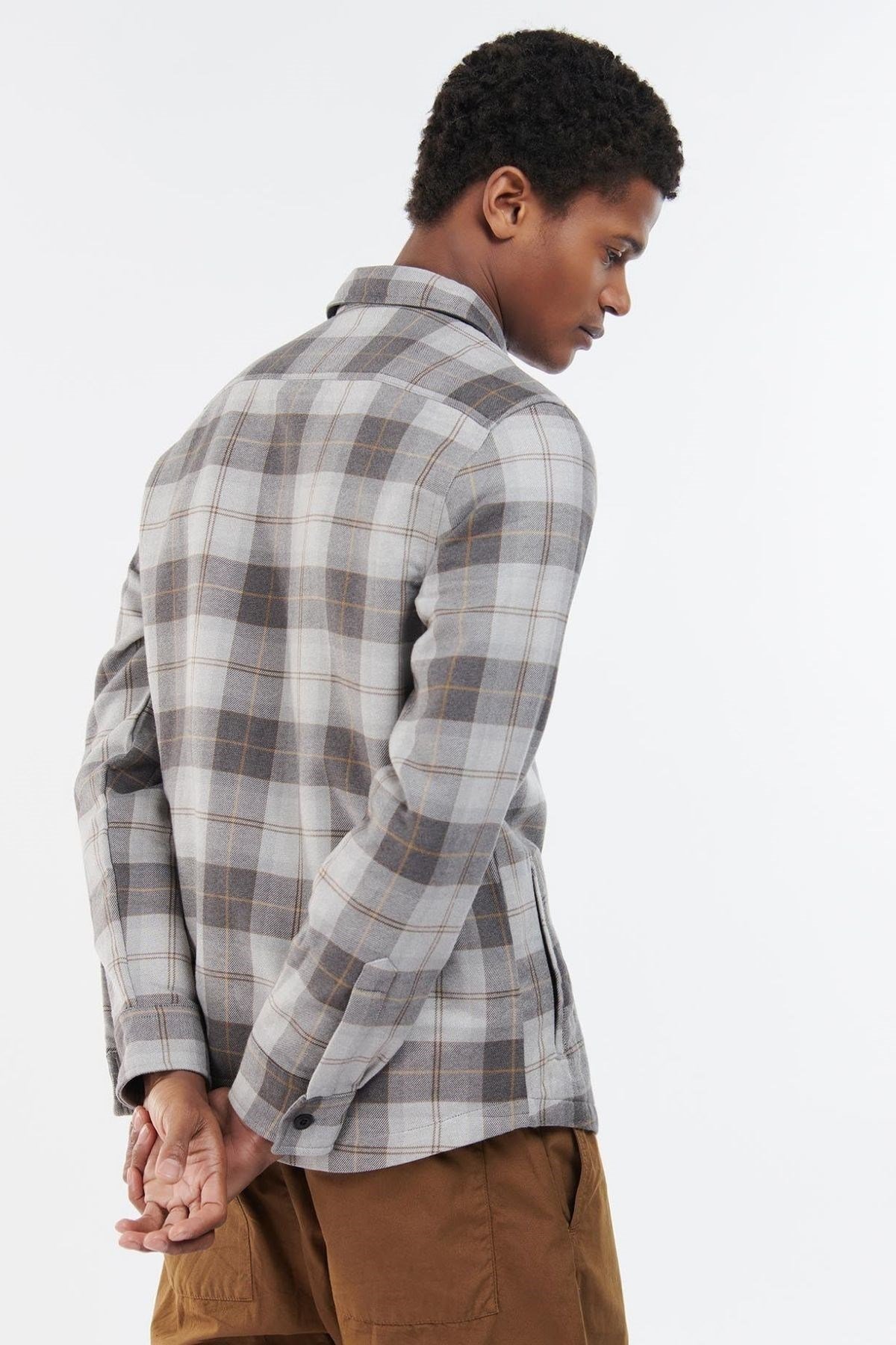 Barbour Tartan Cannich Overshirt TN86 Greystone