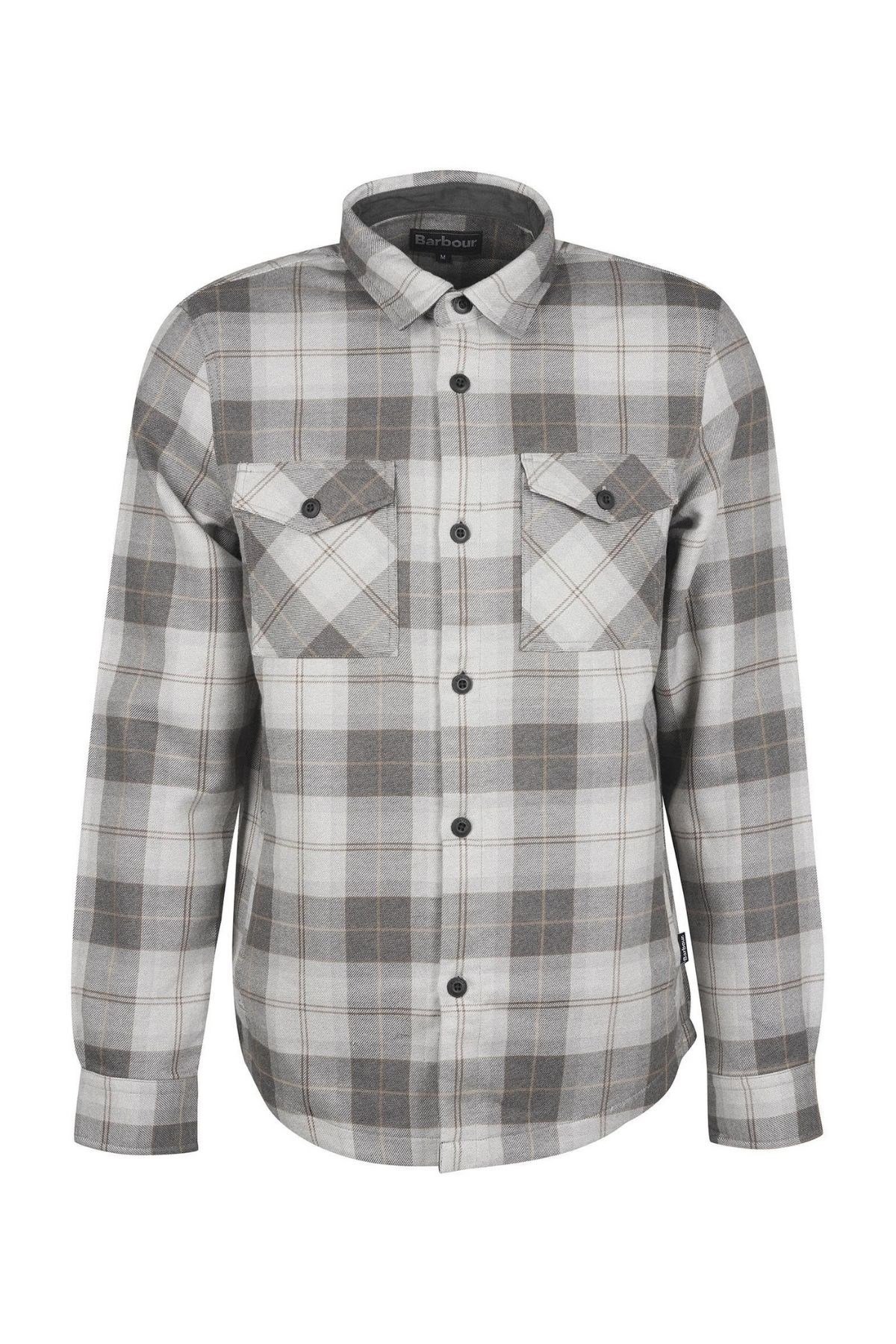 Barbour Tartan Cannich Overshirt TN86 Greystone