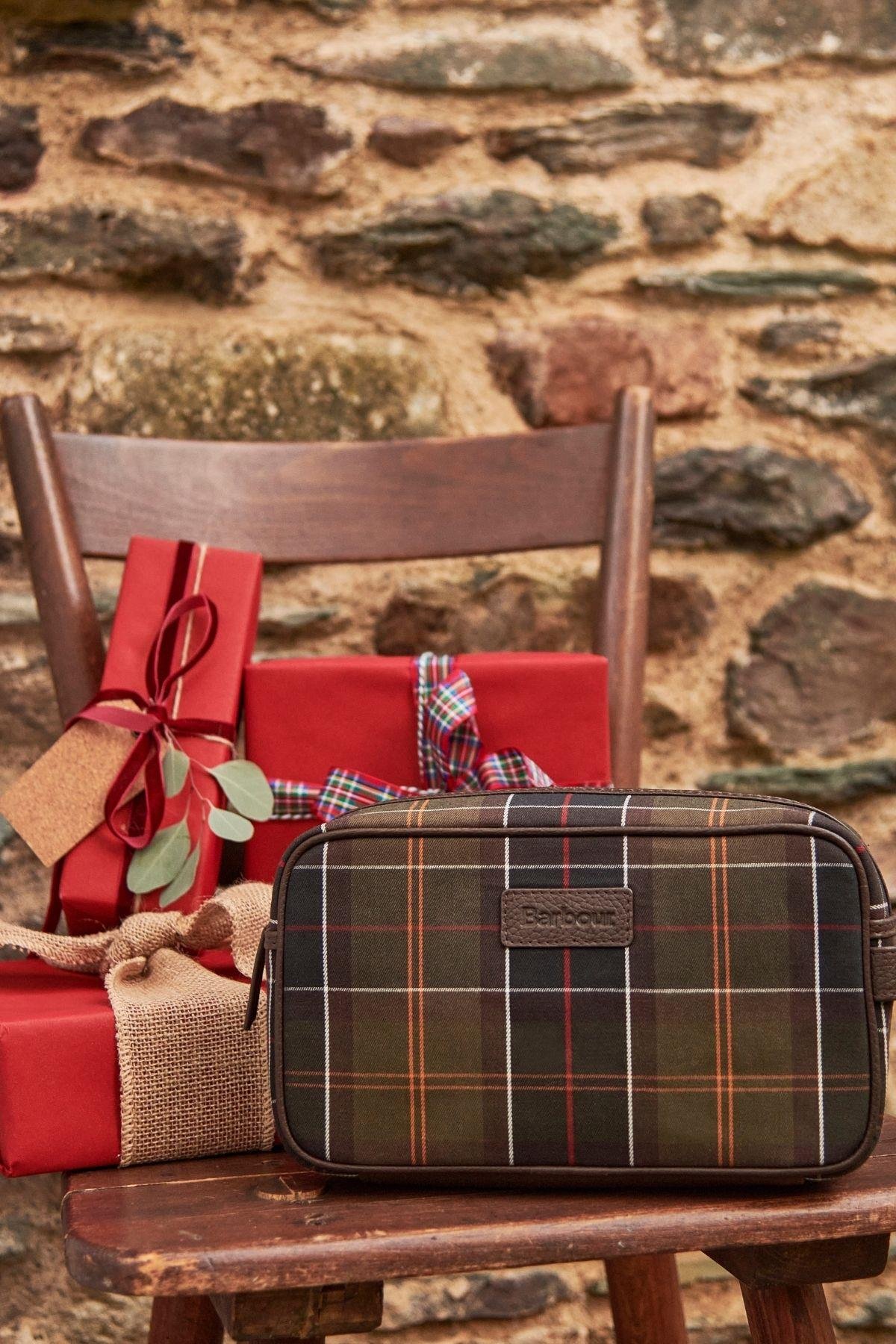Barbour Tartan & Leather Seyehat Çantası TN11 Classic Tartan