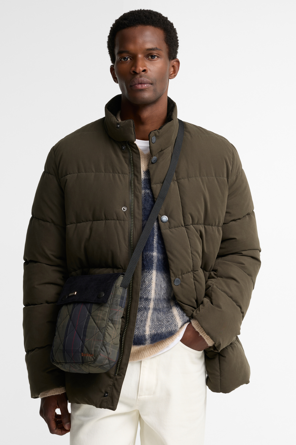 Barbour Tartan Liddesdale Çapraz Çanta TN43 Shadow Classic Tartan