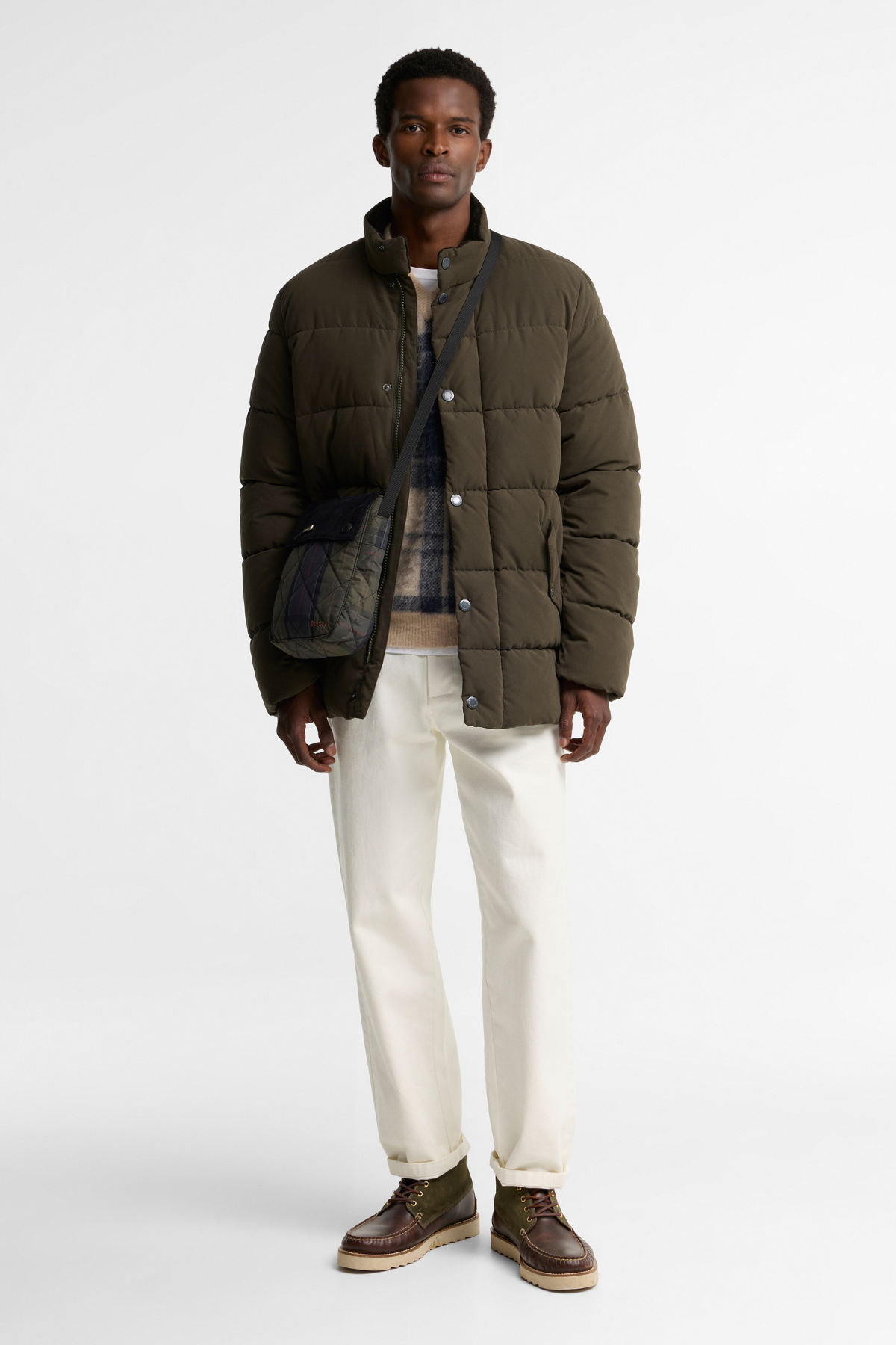 Barbour Tartan Liddesdale Çapraz Çanta TN43 Shadow Classic Tartan
