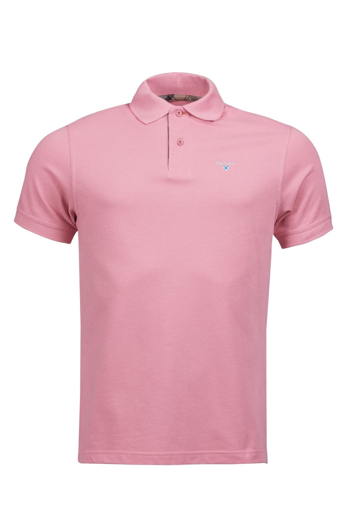 Barbour Tartan Pique Polo Shirt PI14 Ping