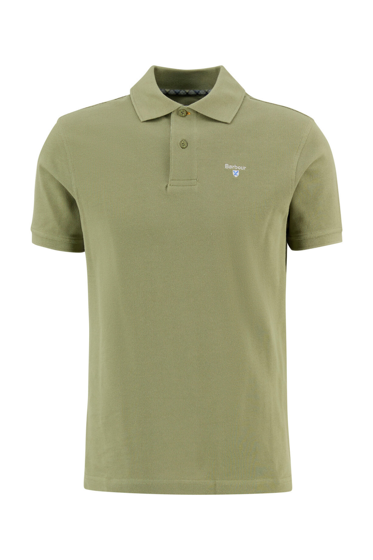 Barbour Tartan Pique Polo Yaka GN64 Laurel Green