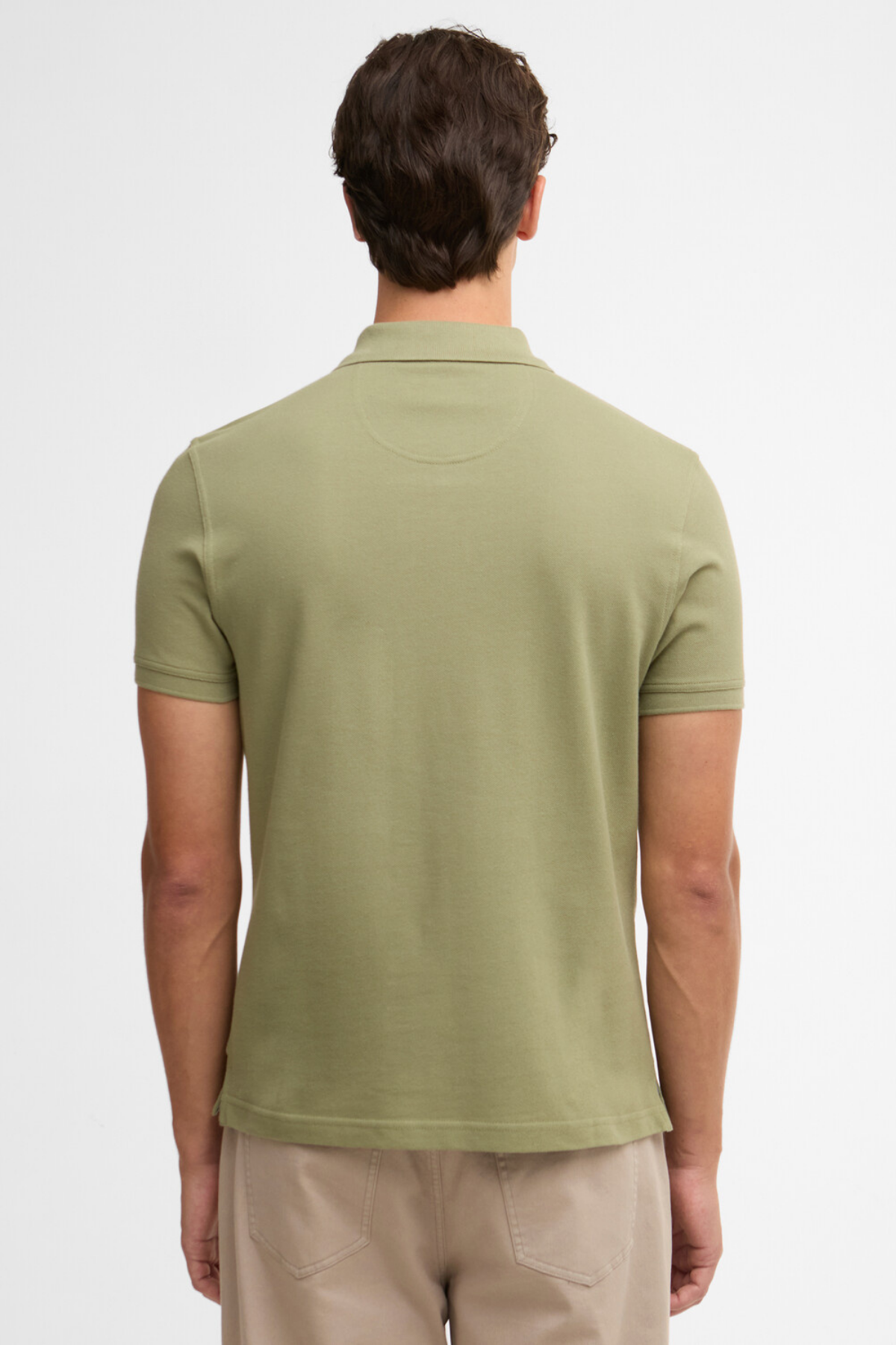 Barbour Tartan Pique Polo Yaka GN64 Laurel Green