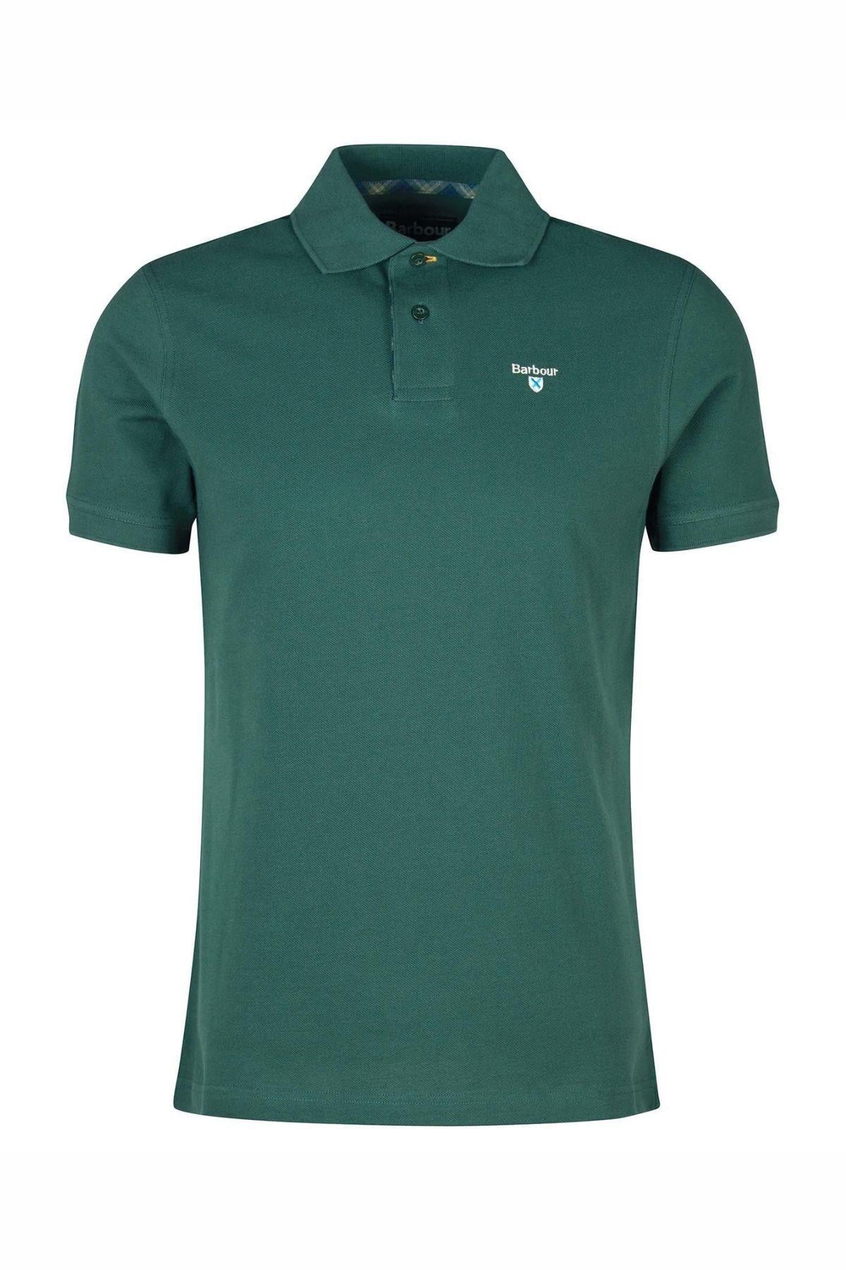 Barbour Tartan Pique Polo Yaka GN89 Green Gables