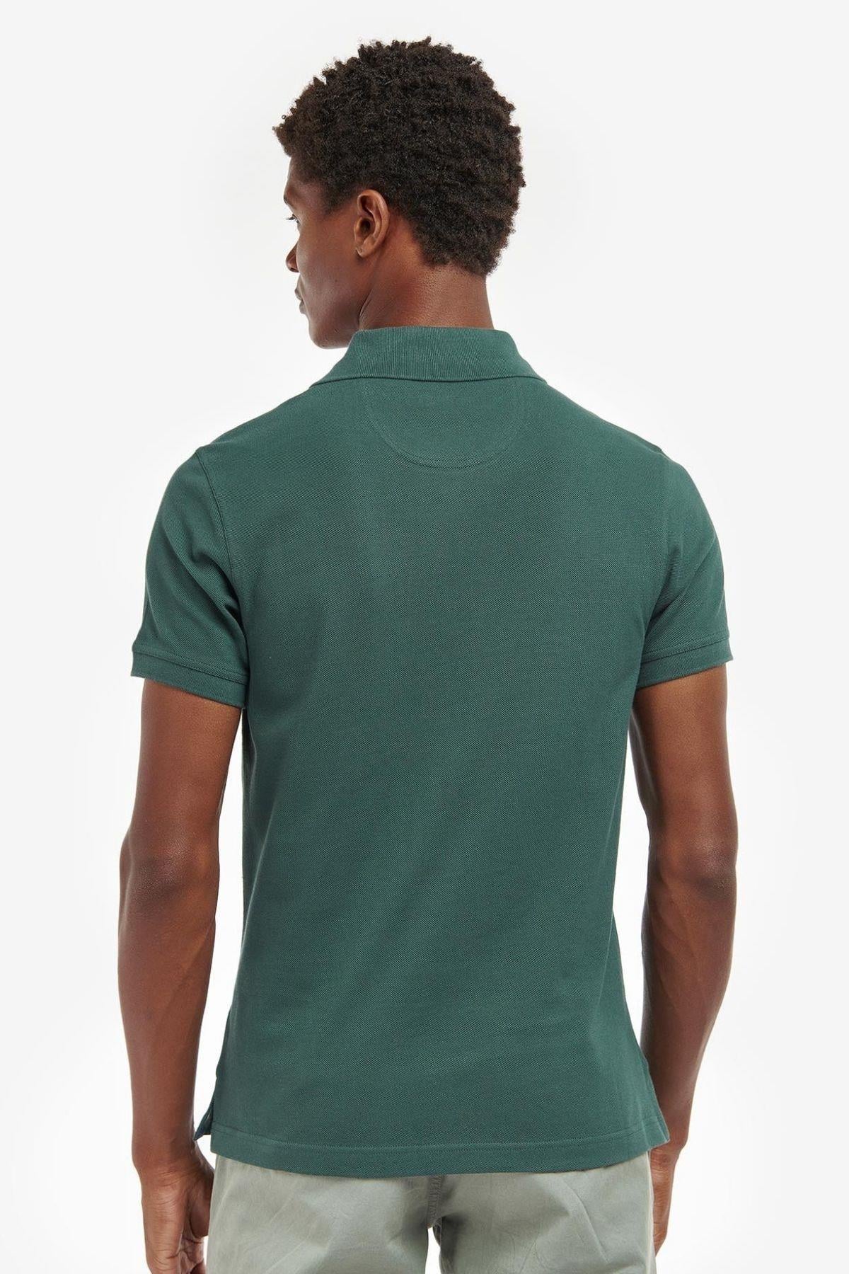 Barbour Tartan Pique Polo Yaka GN89 Green Gables