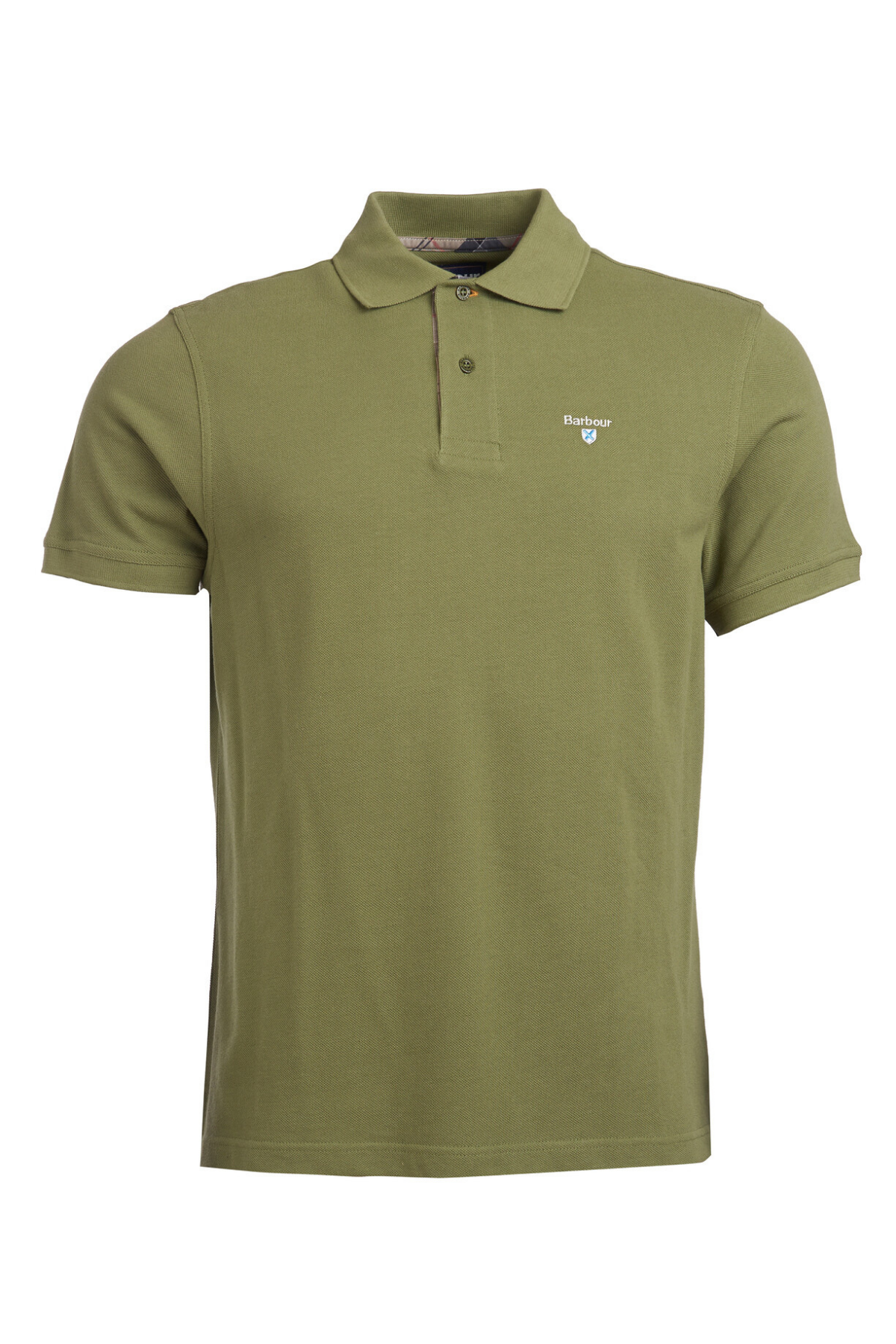 Barbour Tartan Pique Polo Yaka OL39 Burnt Olive