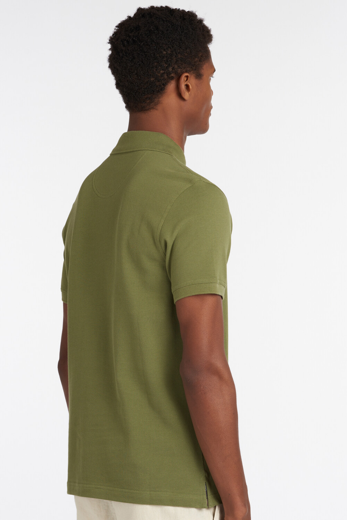 Barbour Tartan Pique Polo Yaka OL39 Burnt Olive