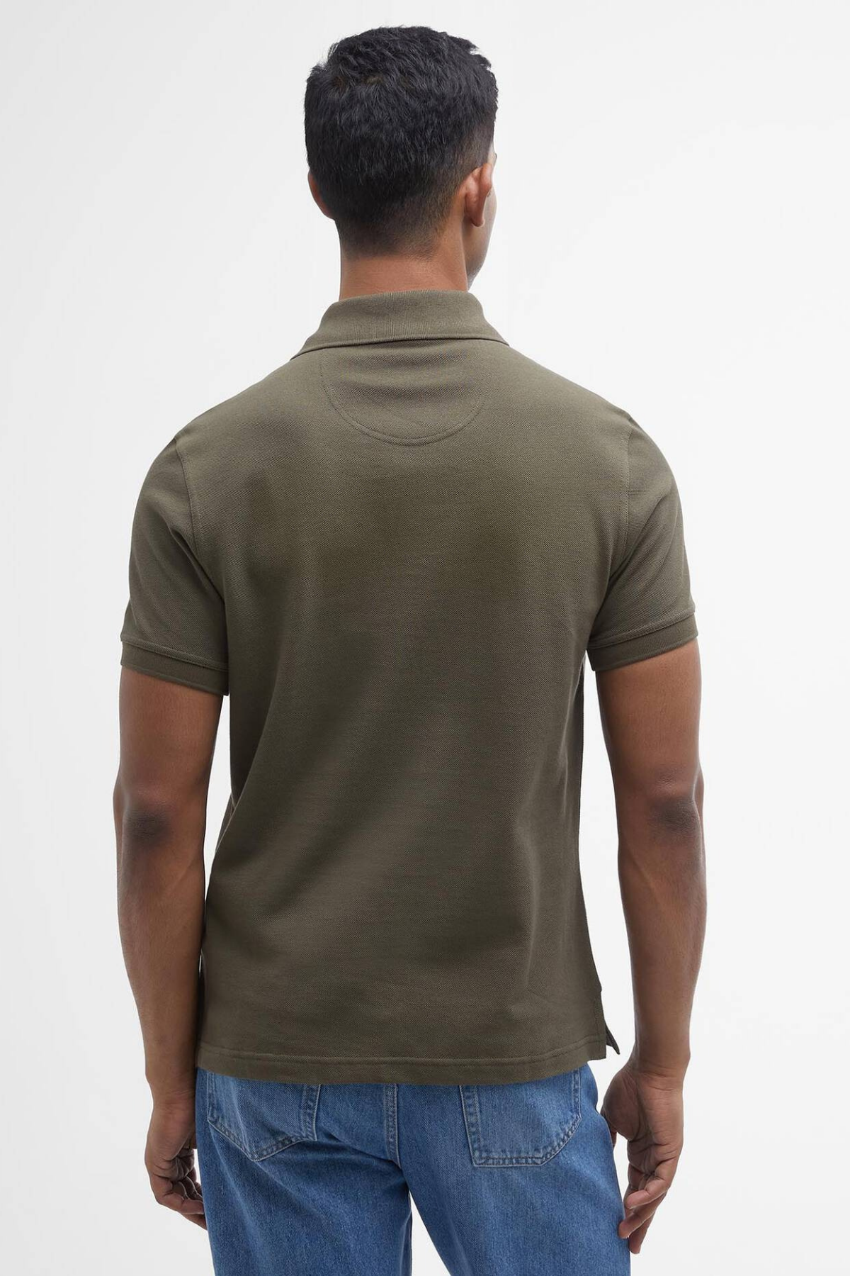Barbour Tartan Pique Polo Yaka OL51 Olive