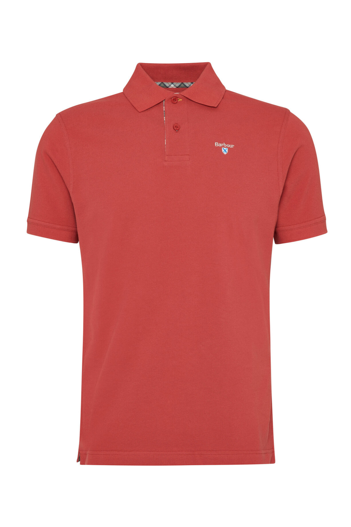 Barbour Tartan Pique Polo Yaka RE25 Red Spice
