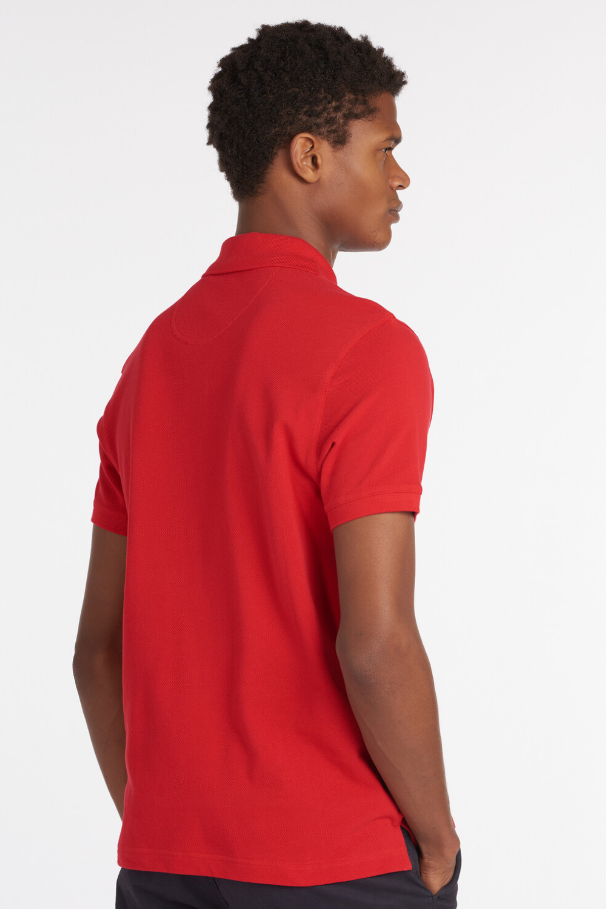 Barbour Tartan Pique Polo Yaka RE51 Red