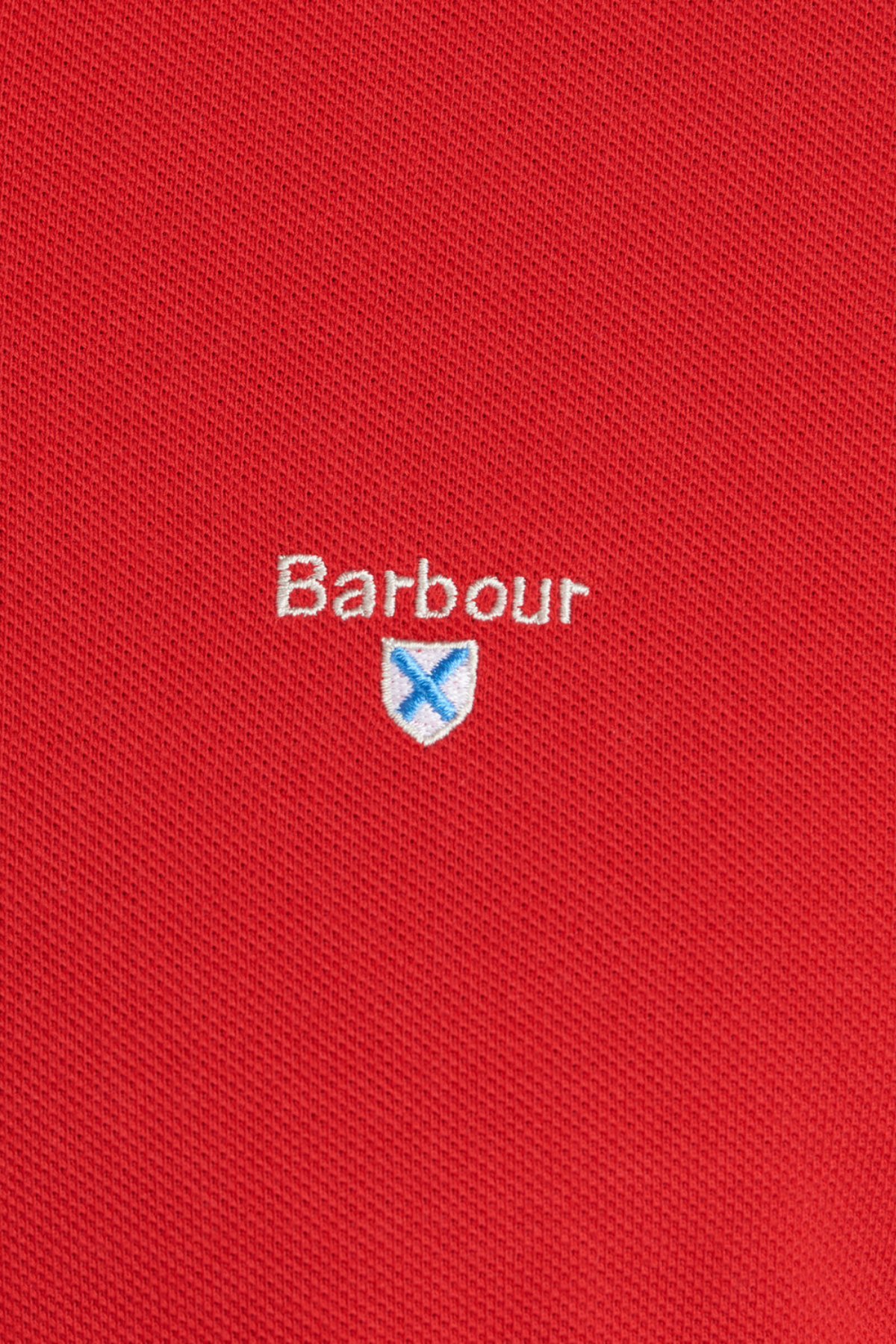 Barbour Tartan Pique Polo Yaka RE51 Red