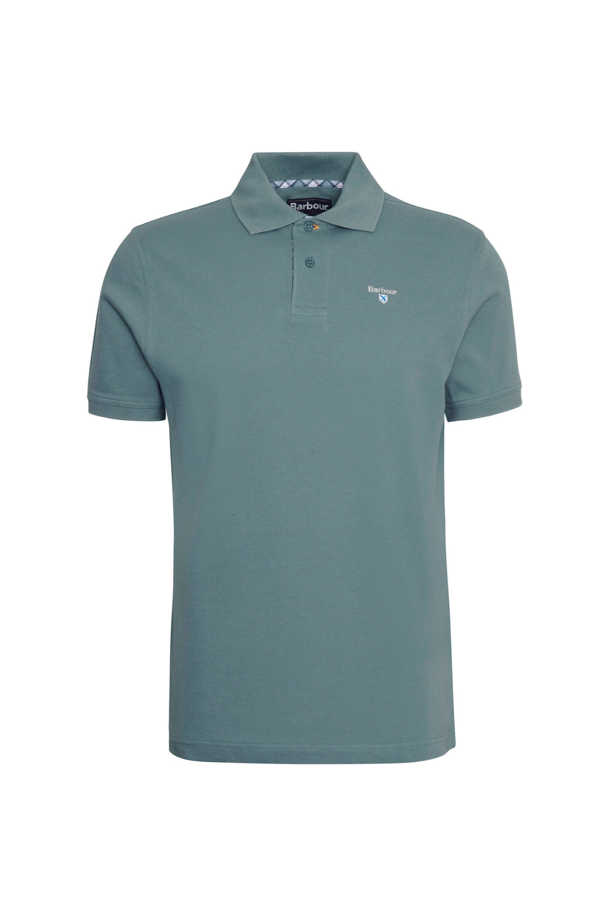 Barbour Tartan Pique Polo Yaka TE31 Vintage Teal