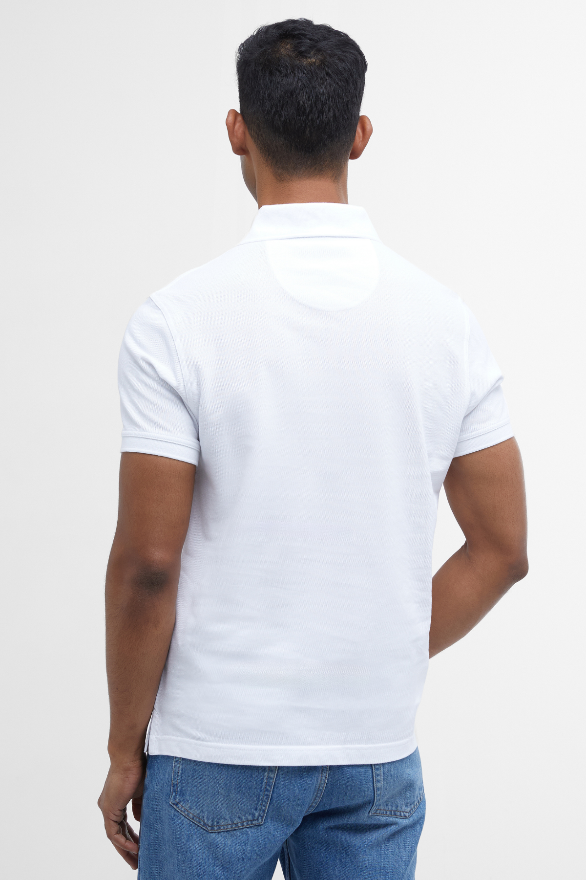 Barbour Tartan Pique Polo Yaka WH11 White-Dress