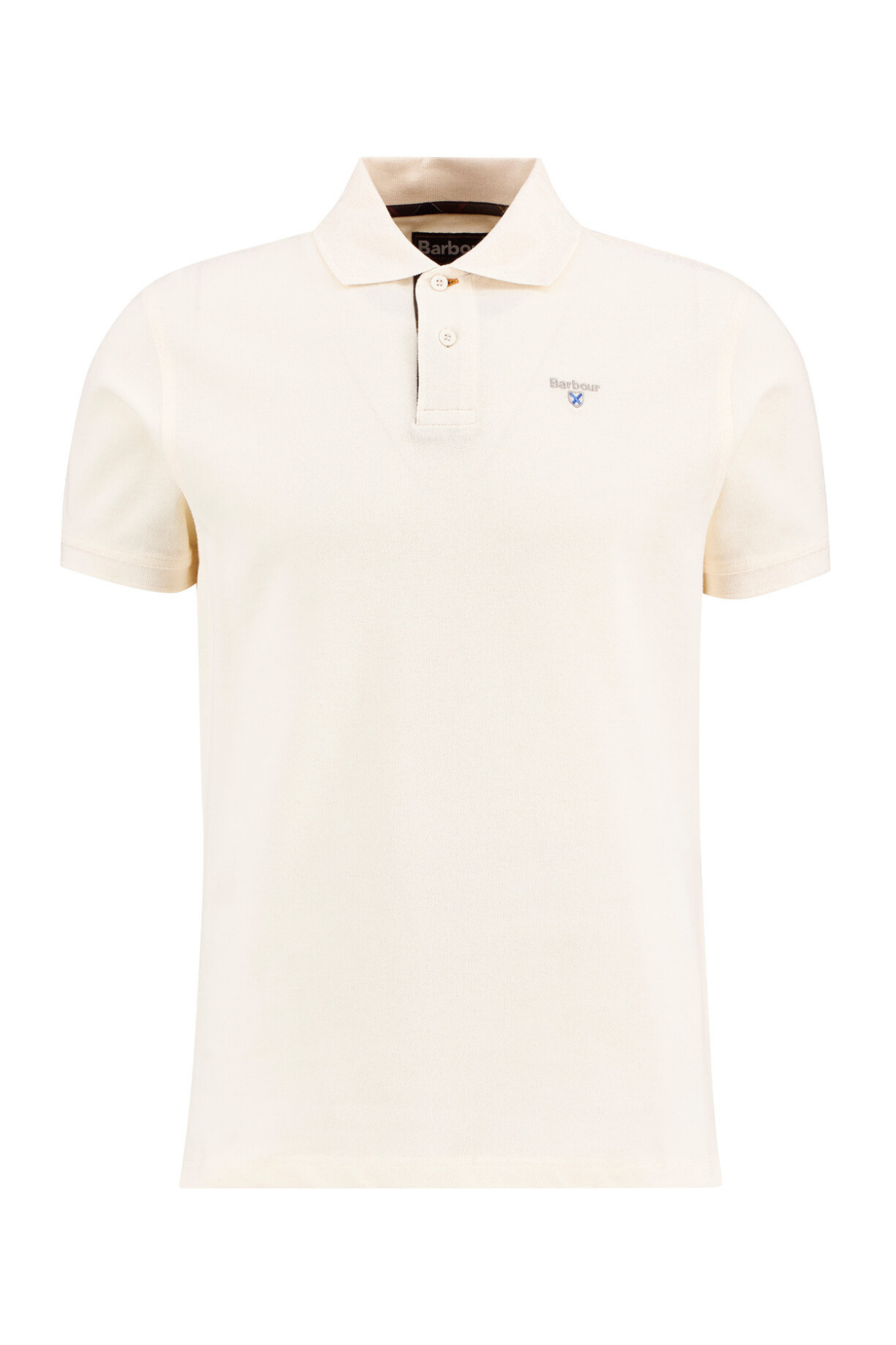 Barbour Tartan Pique Polo Yaka WH71 Whisper White/Classic