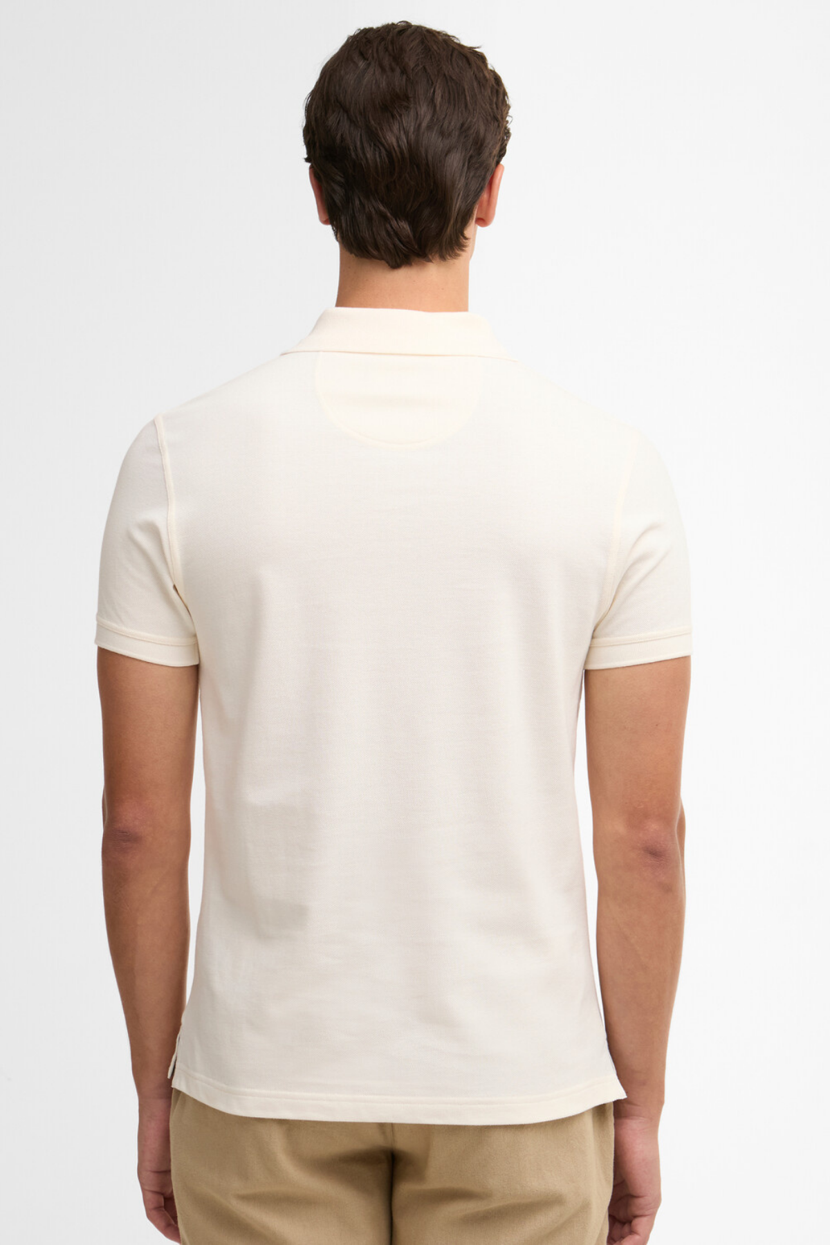Barbour Tartan Pique Polo Yaka WH71 Whisper White/Classic