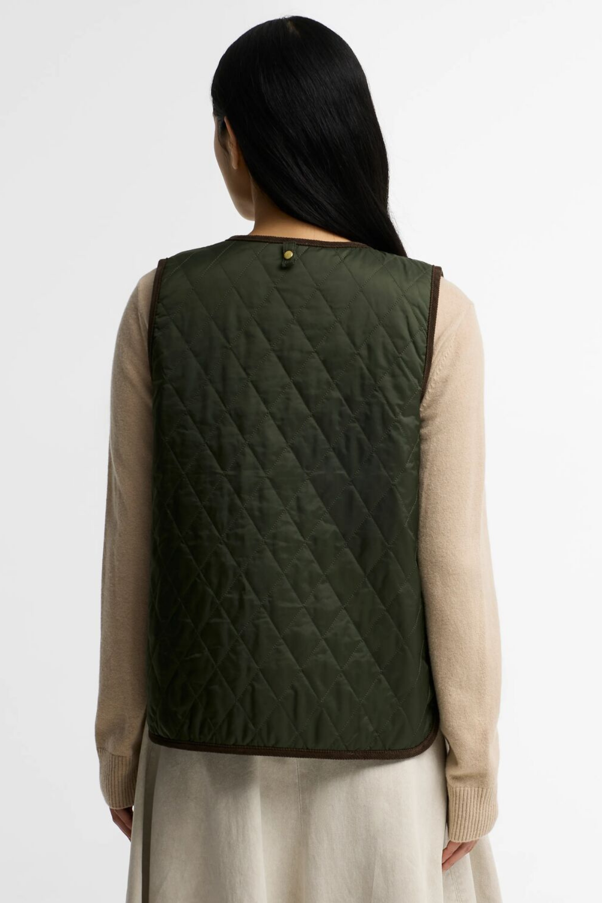 Barbour Tartan Reimagined Icons Reversible İçlik Yelek OL74 Olive Classic