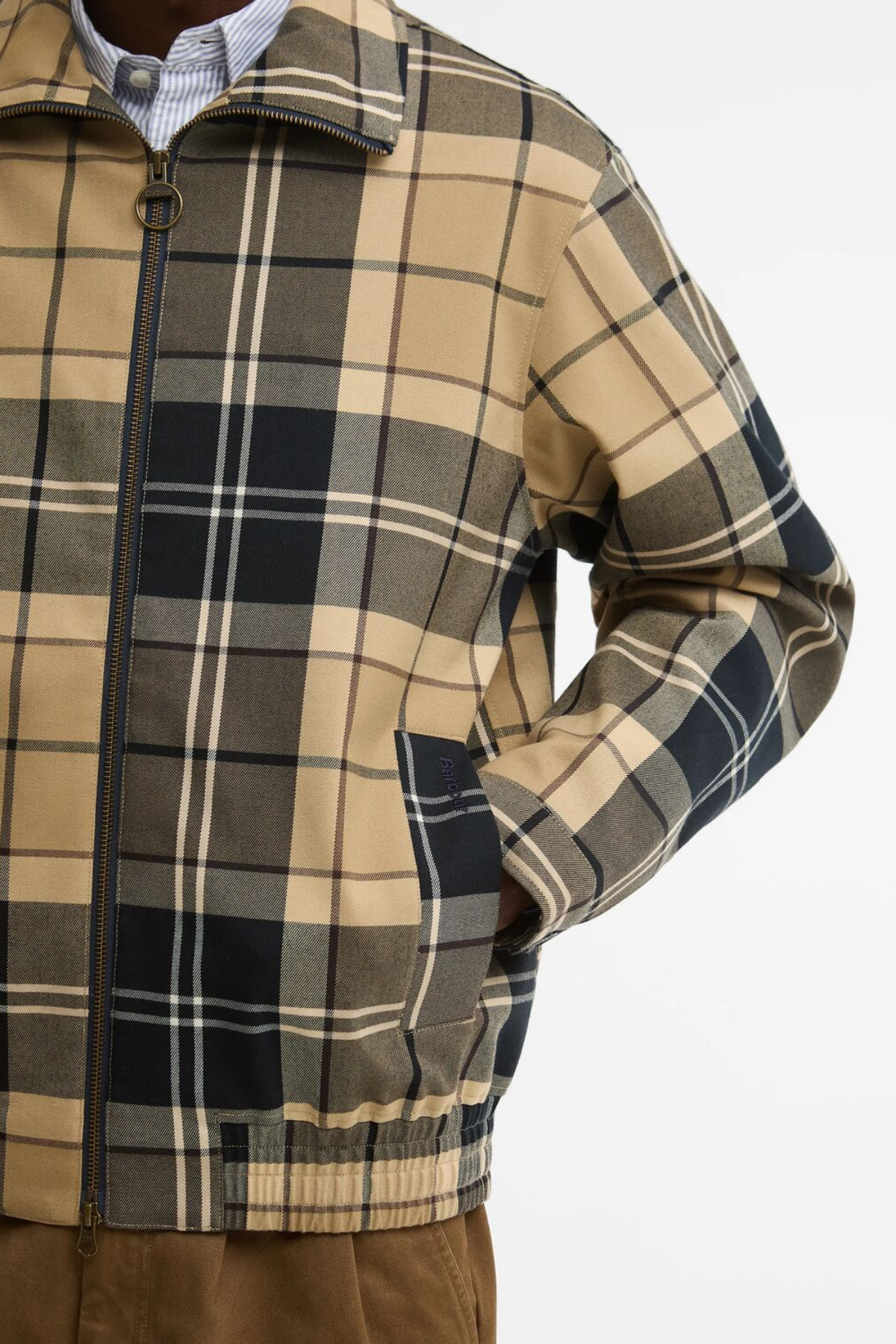 Barbour Tartan Showerproof Blouson Ceket BE52 Birchwood Dress Tartan