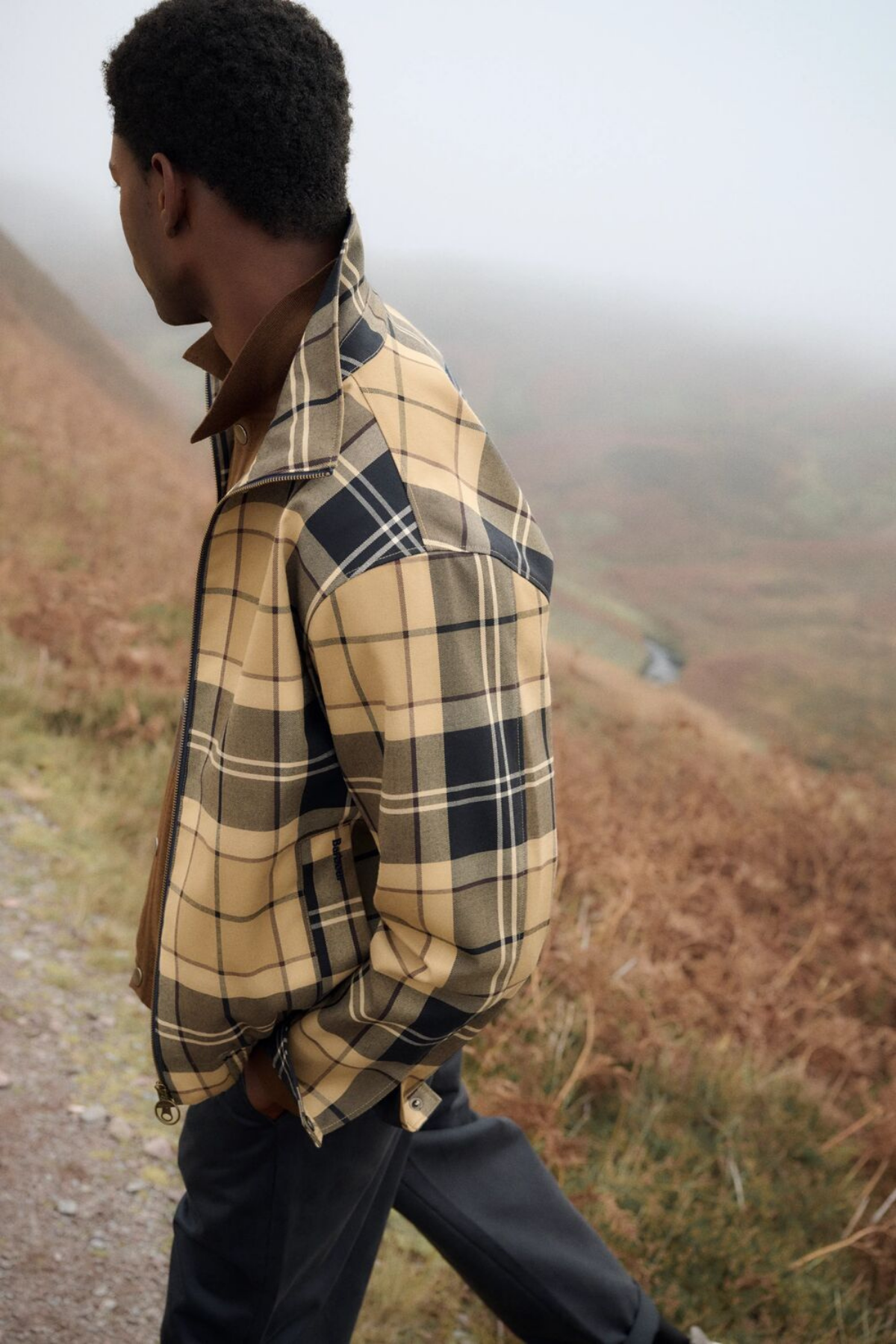 Barbour Tartan Showerproof Blouson Ceket BE52 Birchwood Dress Tartan