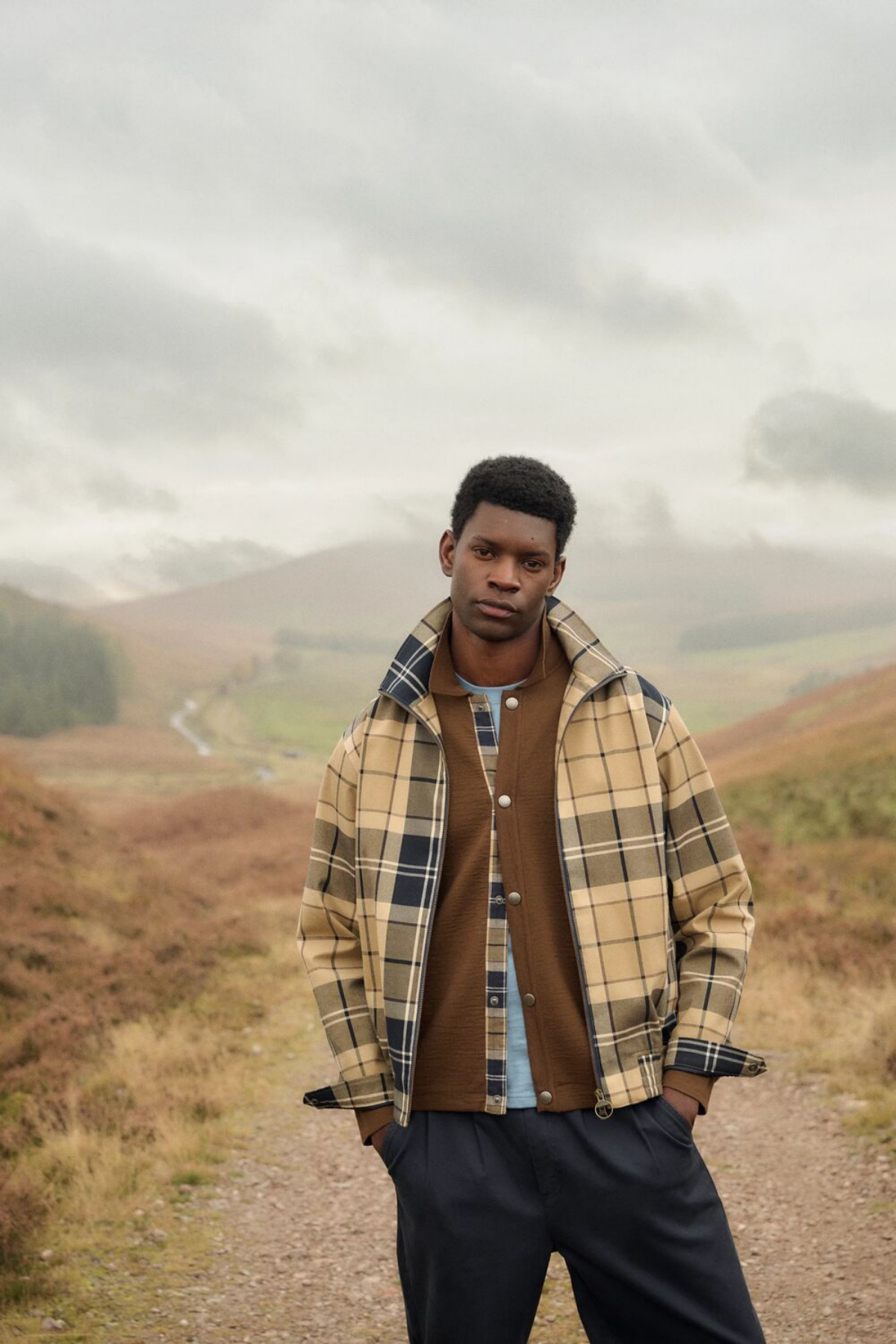 Barbour Tartan Showerproof Blouson Ceket BE52 Birchwood Dress Tartan