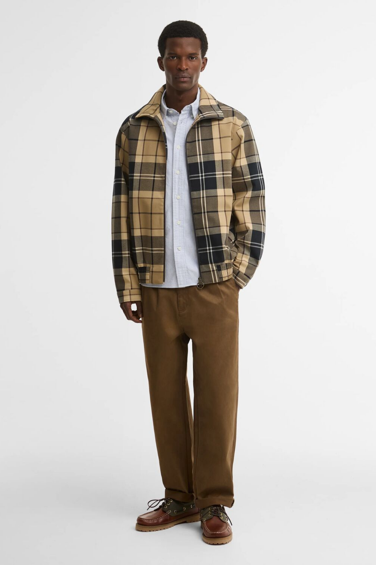 Barbour Tartan Showerproof Blouson Ceket BE52 Birchwood Dress Tartan