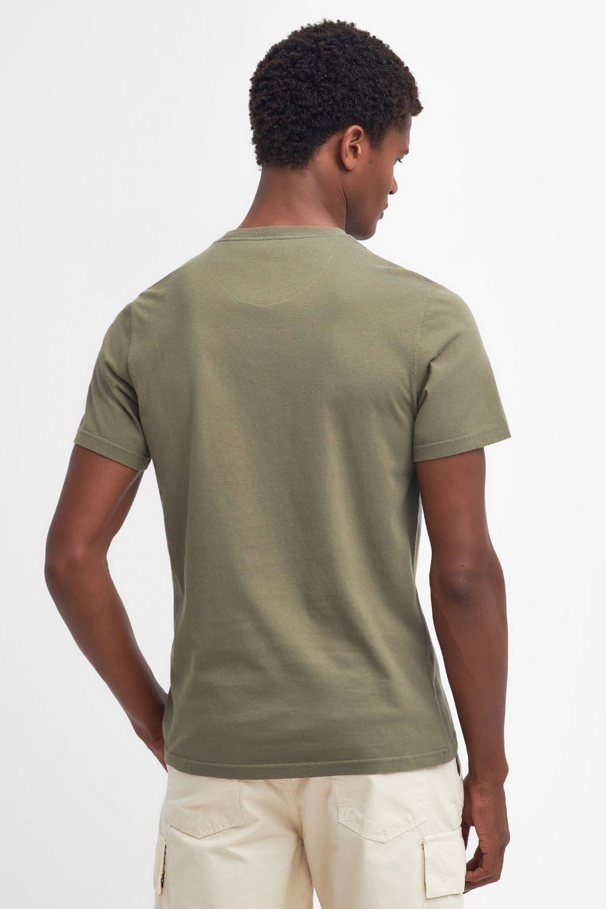 Barbour Tartan Sports T-Shirt SG15 Pale Sage