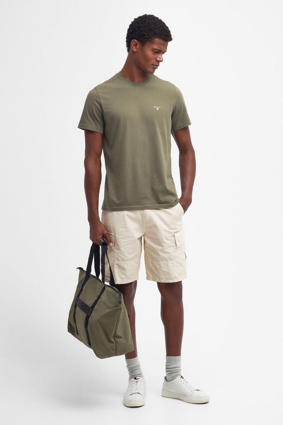 Barbour Tartan Sports T-Shirt SG15 Pale Sage