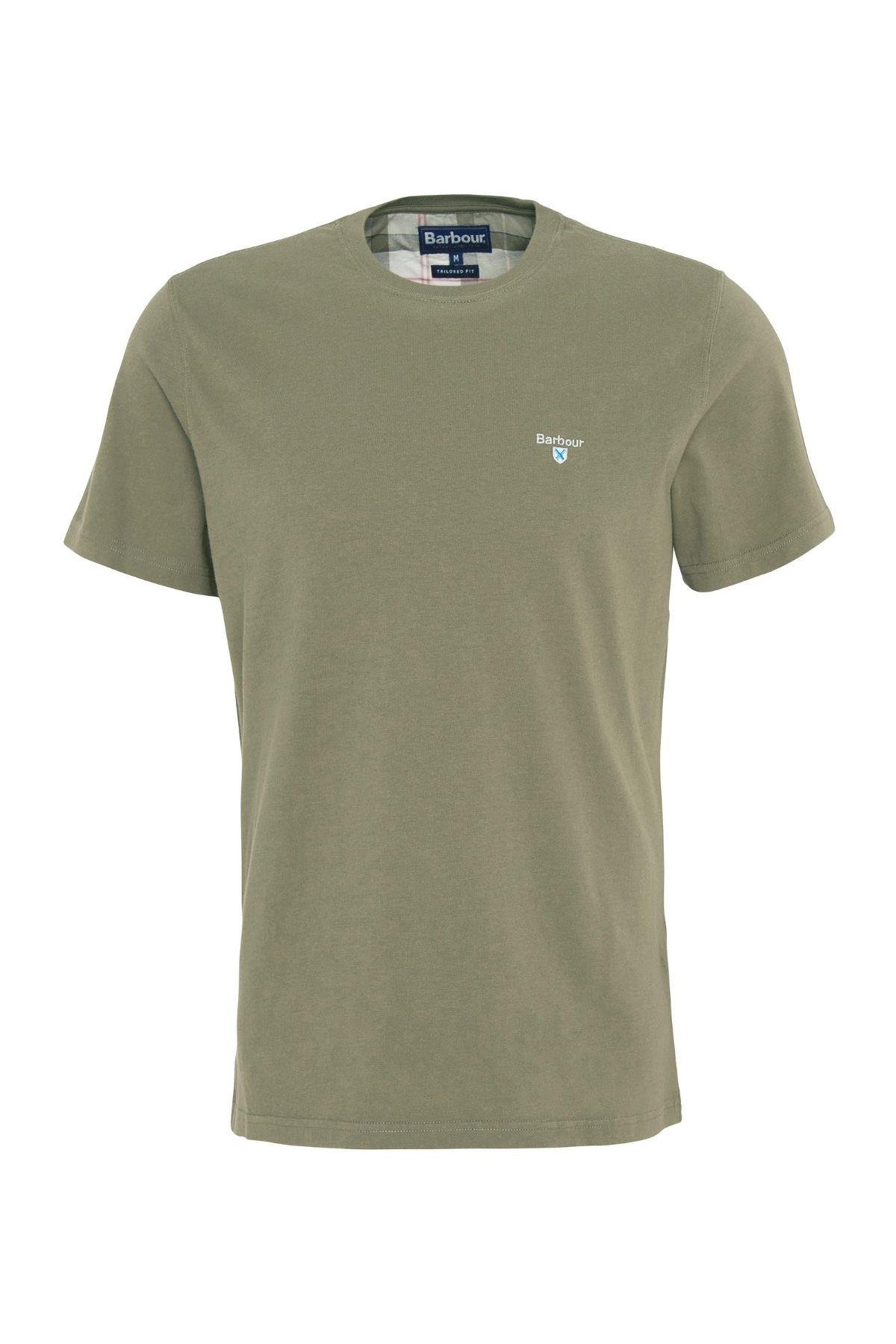 Barbour Tartan Sports T-Shirt SG15 Pale Sage
