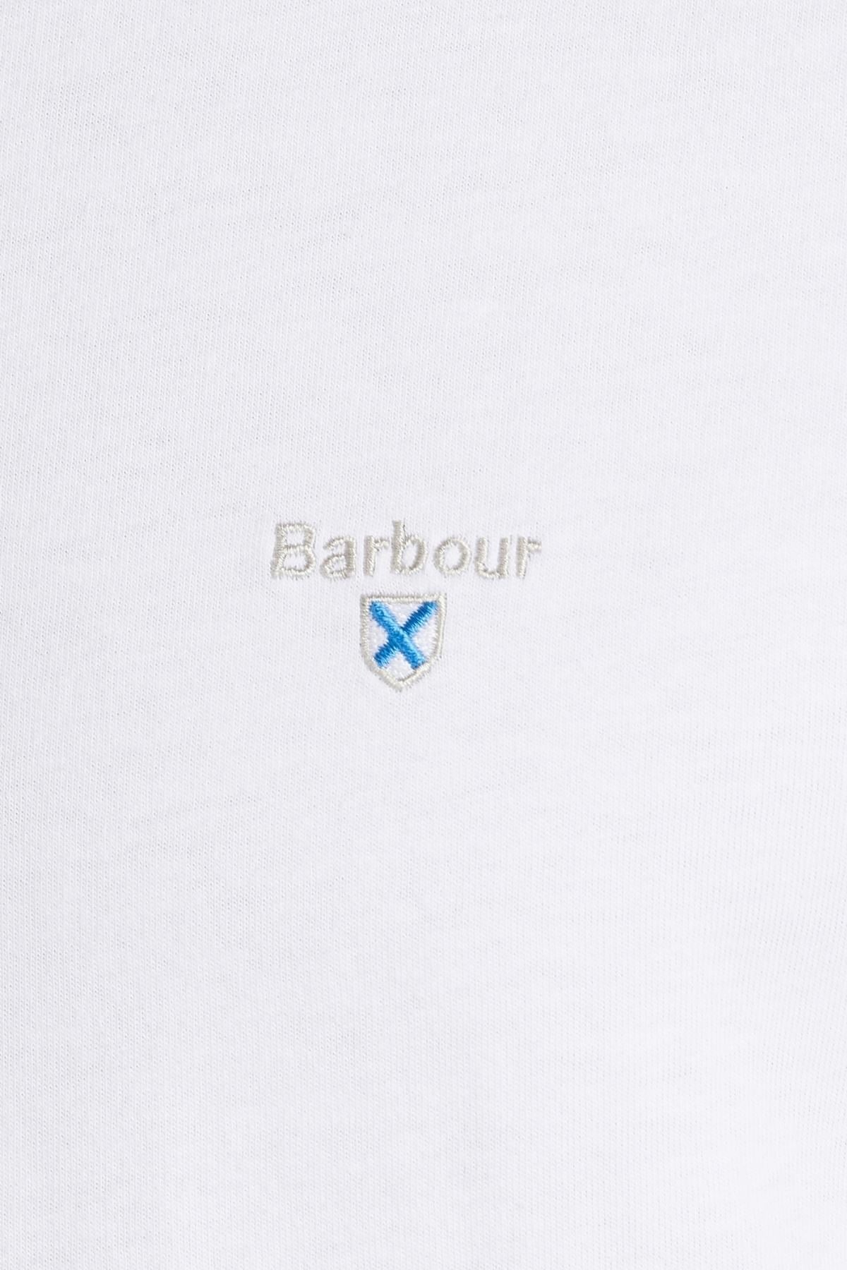 Barbour Tartan Sports T-Shirt WH11 White