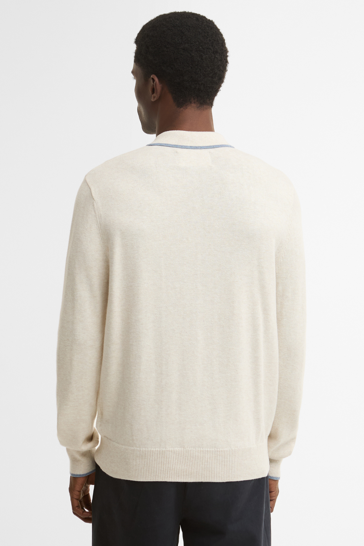 Barbour Taunton Triko Polo Yaka Tişört WH32 Whisper White