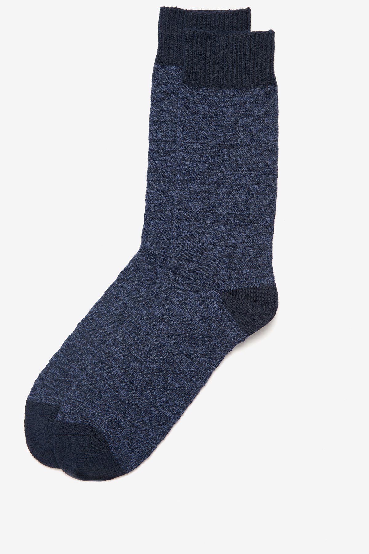 Barbour Texture Twist Stripe Çorap NY11 Navy