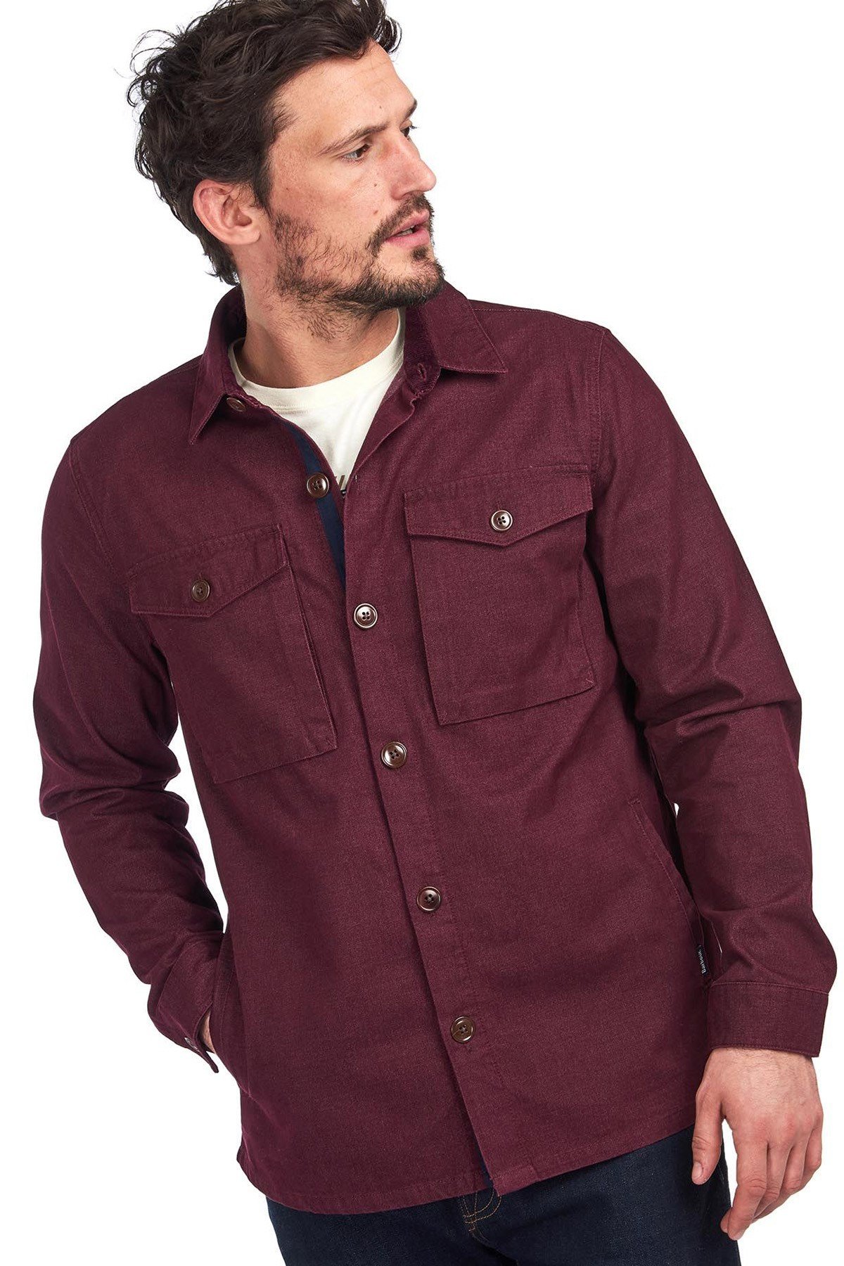 Barbour Thermo Overshirt RE94 Merlot