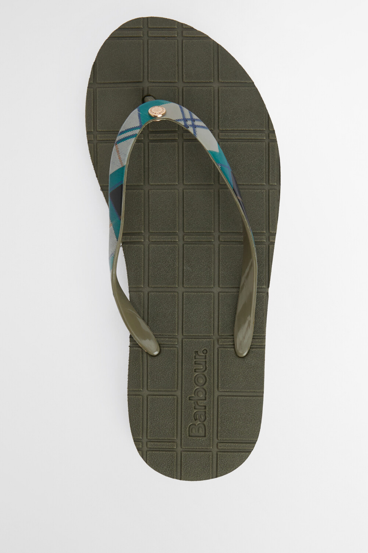 Barbour Tilda Toe Post Sandalet TN51 Olive/Ancient Tartan