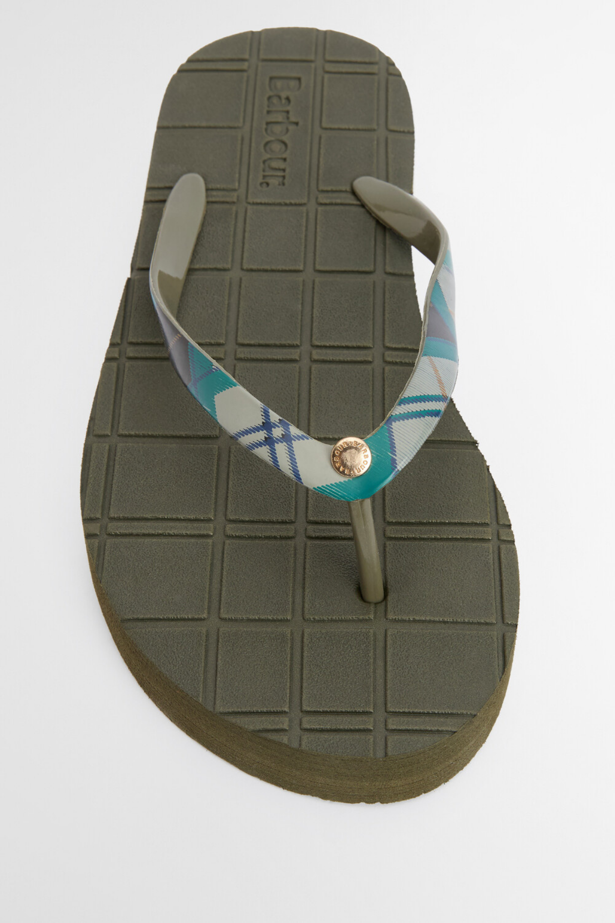 Barbour Tilda Toe Post Sandalet TN51 Olive/Ancient Tartan