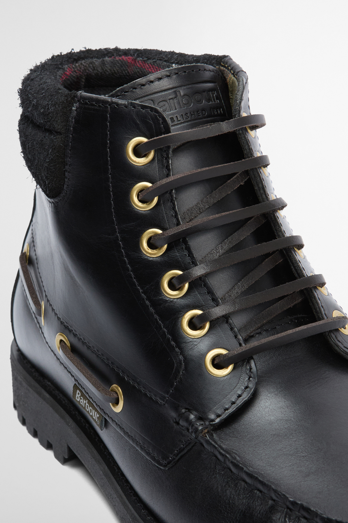 Barbour Tiller Moccasin Bot BK51 Black